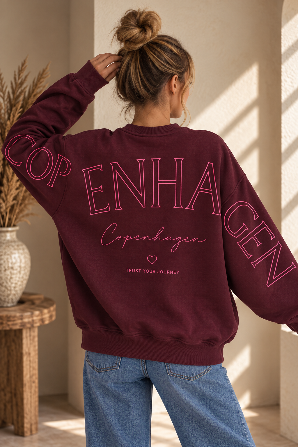 Sweatshirt Copenhagen I NO. SW0016 I lässiger Oversize-Look I Made in Italy 34-42/44