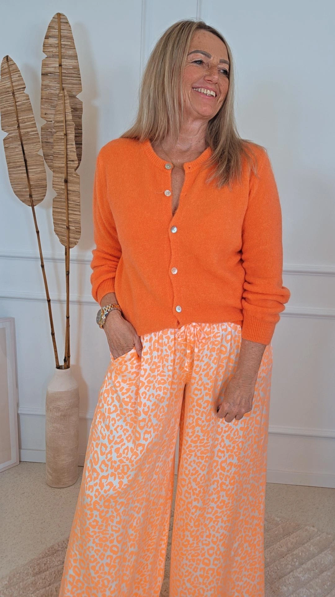 EDLER STRICKCARDIGAN XENIA Alpaka Made in Italy Größe 34 - kleine 42