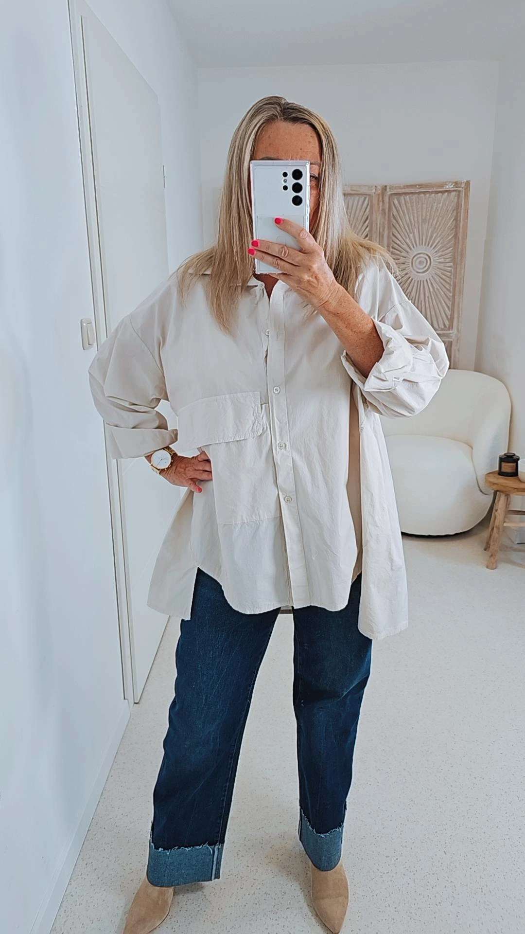 OVERSIZE BLUSE MIA 36 - 4 4 Made in Italy Basic Bluse OVERSIZE BLUSE MIA 36 - 4 4 Made in Italy Basic Bluse