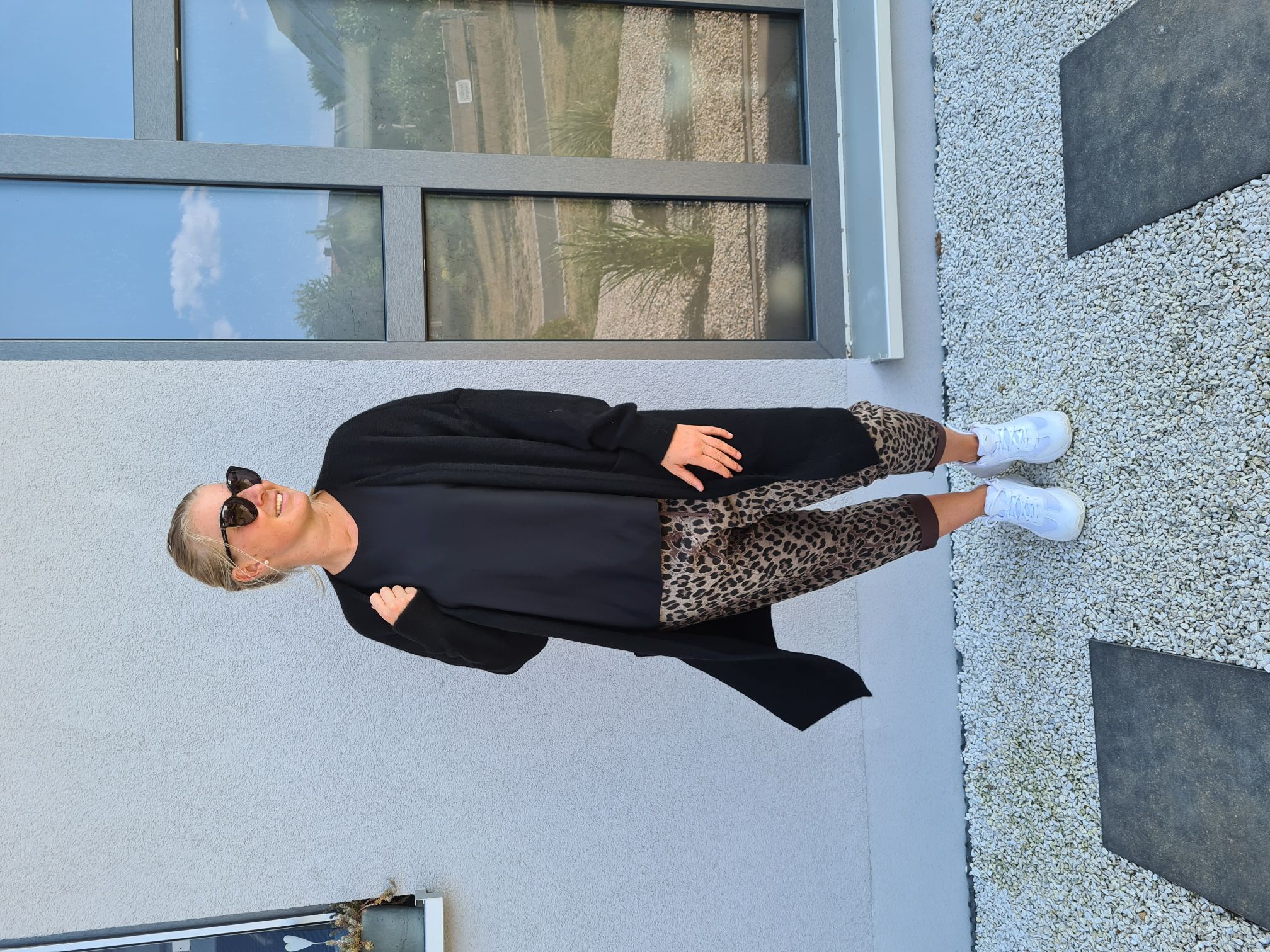 EDLER KNIT CARDIGAN TEODORA SCHWARZ Strick Jacke Mantel 34-42 Made in Italy EDLER KNIT CARDIGAN TEODORA SCHWARZ Strick Jacke Mantel 34-42 Made in Italy
