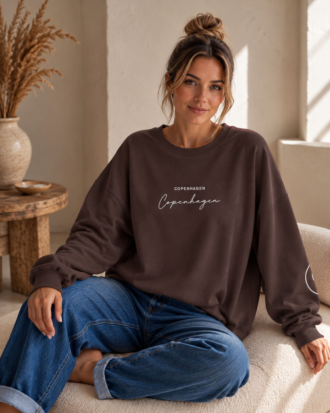 Sweatshirt Copenhagen I NO. SW0016 I lässiger Oversize-Look I Made in Italy 34-42/44