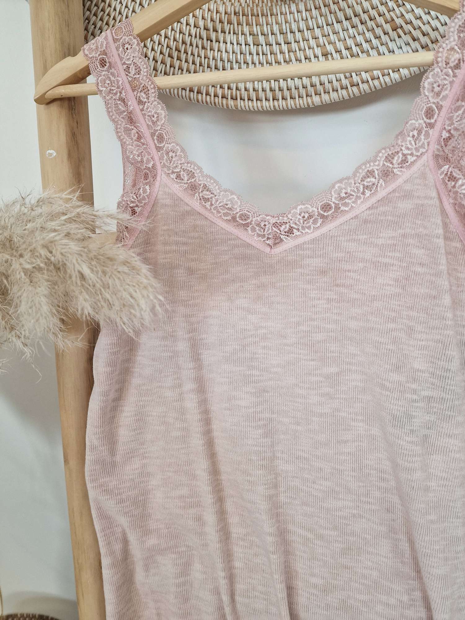 BASIC TOP LUISA ROSA 34-40 Made in Italy Shirt Oberteil