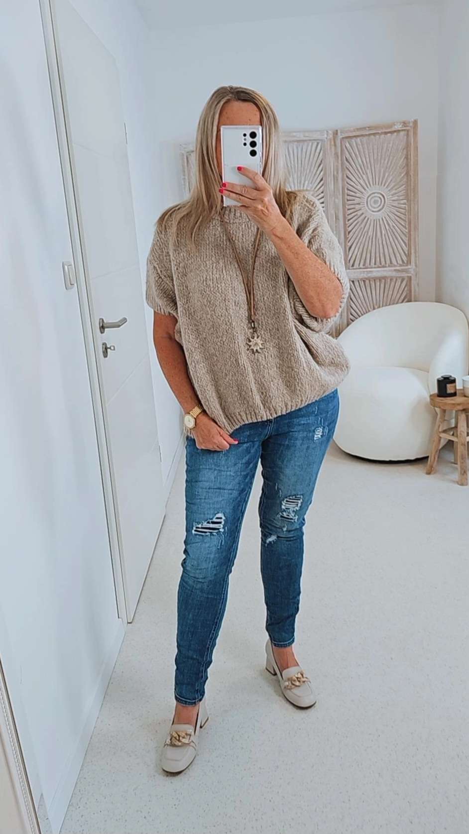 STRICKPULLOVER ELLI Strick Pullover Made in Italy 34-38 Knit Sweater STRICKPULLOVER ELLI Strick Pullover Made in Italy 34-38 Knit Sweater