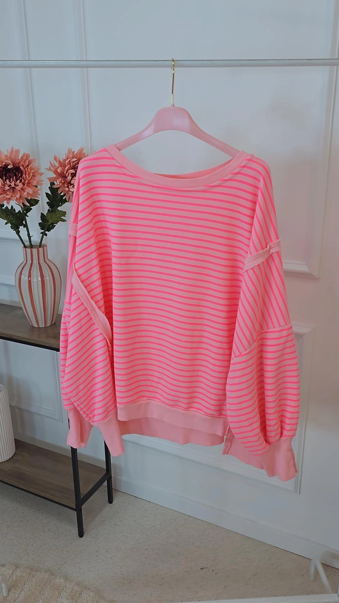 OVERSIZE SWEATER CARLOTA STREIFEN Made in Italy 34-44/46