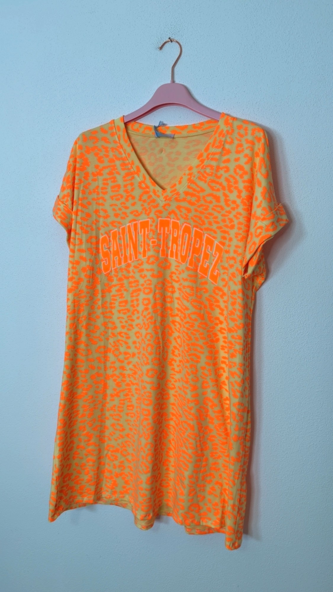 Leo-T-Shirt-Kleid Safiya Saint Tropez Made in Italy 34-42/44