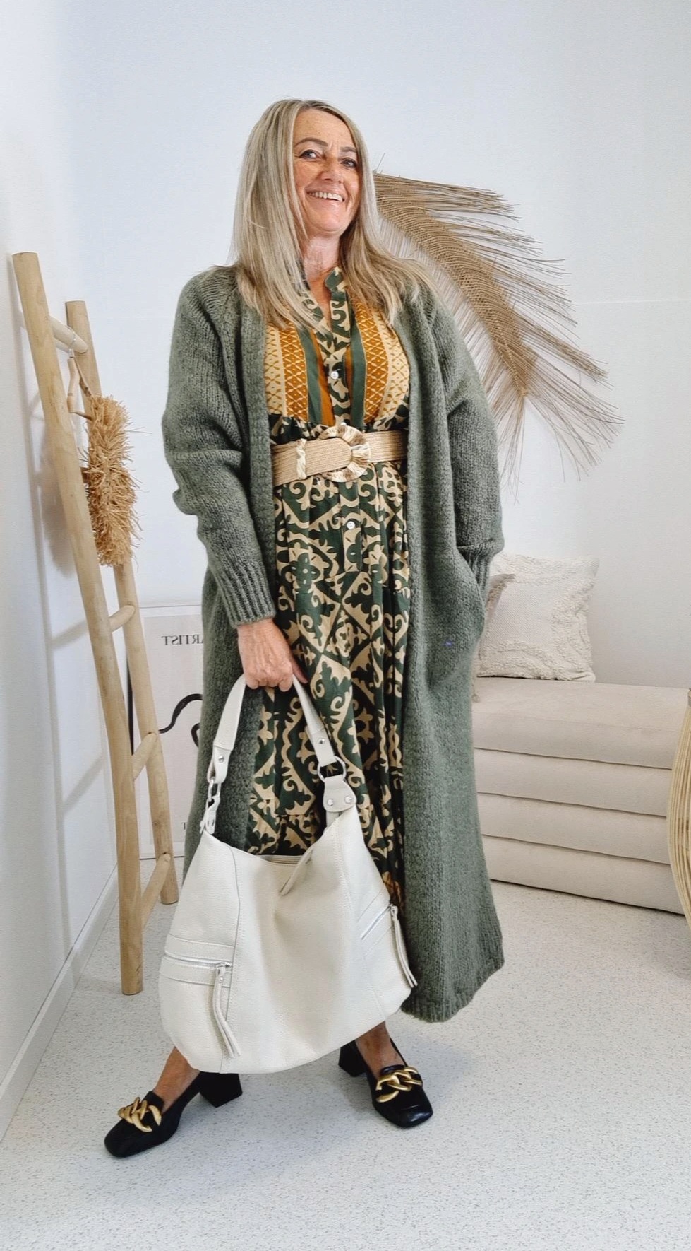 EDLER KNIT CARDIGAN CHRISTIN KHAKI MOHAIR 34-42 Made in Italy Strickjacke Strickmantel Mantel EDLER KNIT CARDIGAN CHRISTIN KHAKI MOHAIR 34-42 Made in Italy Strickjacke Strickmantel Mantel