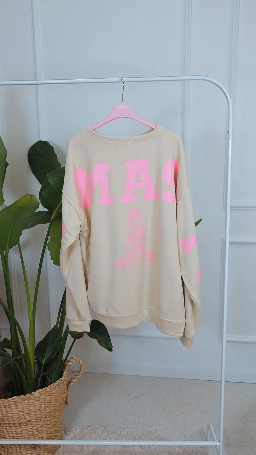 OVERSIZE SWEATER NAMASTE ALL DAMN DAY Made in Italy 34-40/42