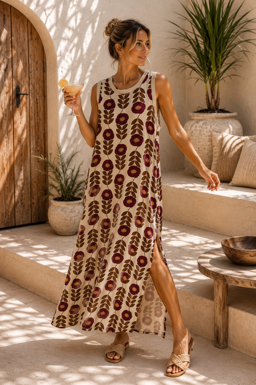 Satin-Kleid Anahita 🌴 Made in Italy Viskose Qualtiät Gr. 34-40/42