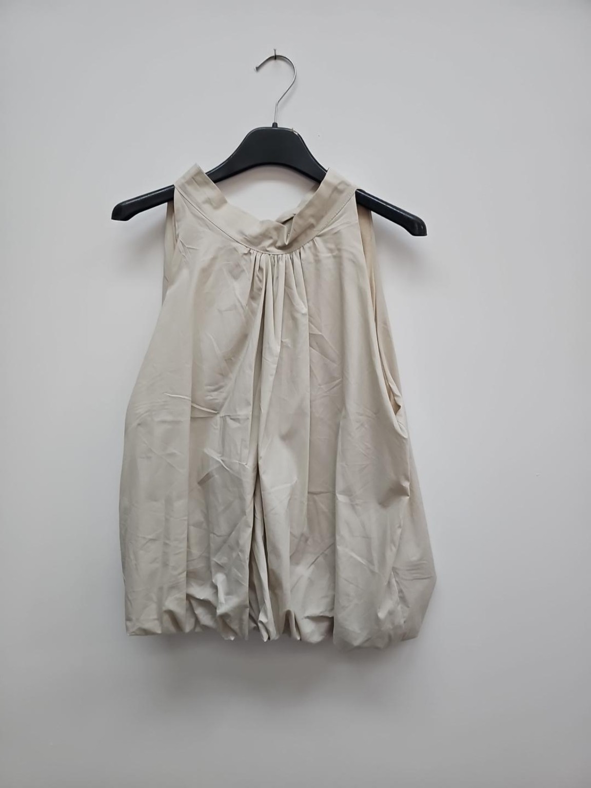 Top Bluse Mariona Uni Bindung im Nacken Made in Italy 34-40/42