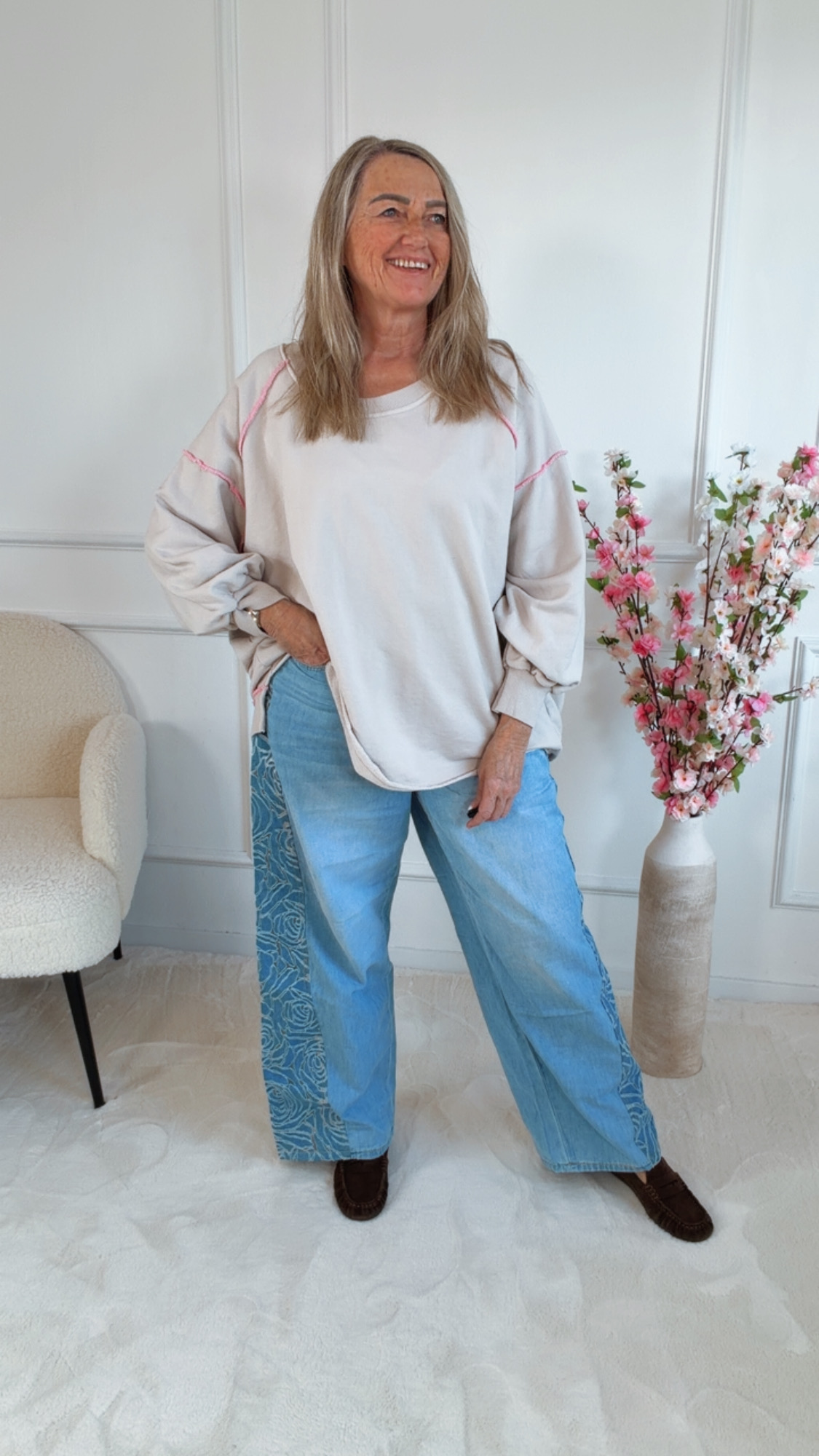 OVERSIZE SWEATER JOYCE  Made in Italy 36 - 46