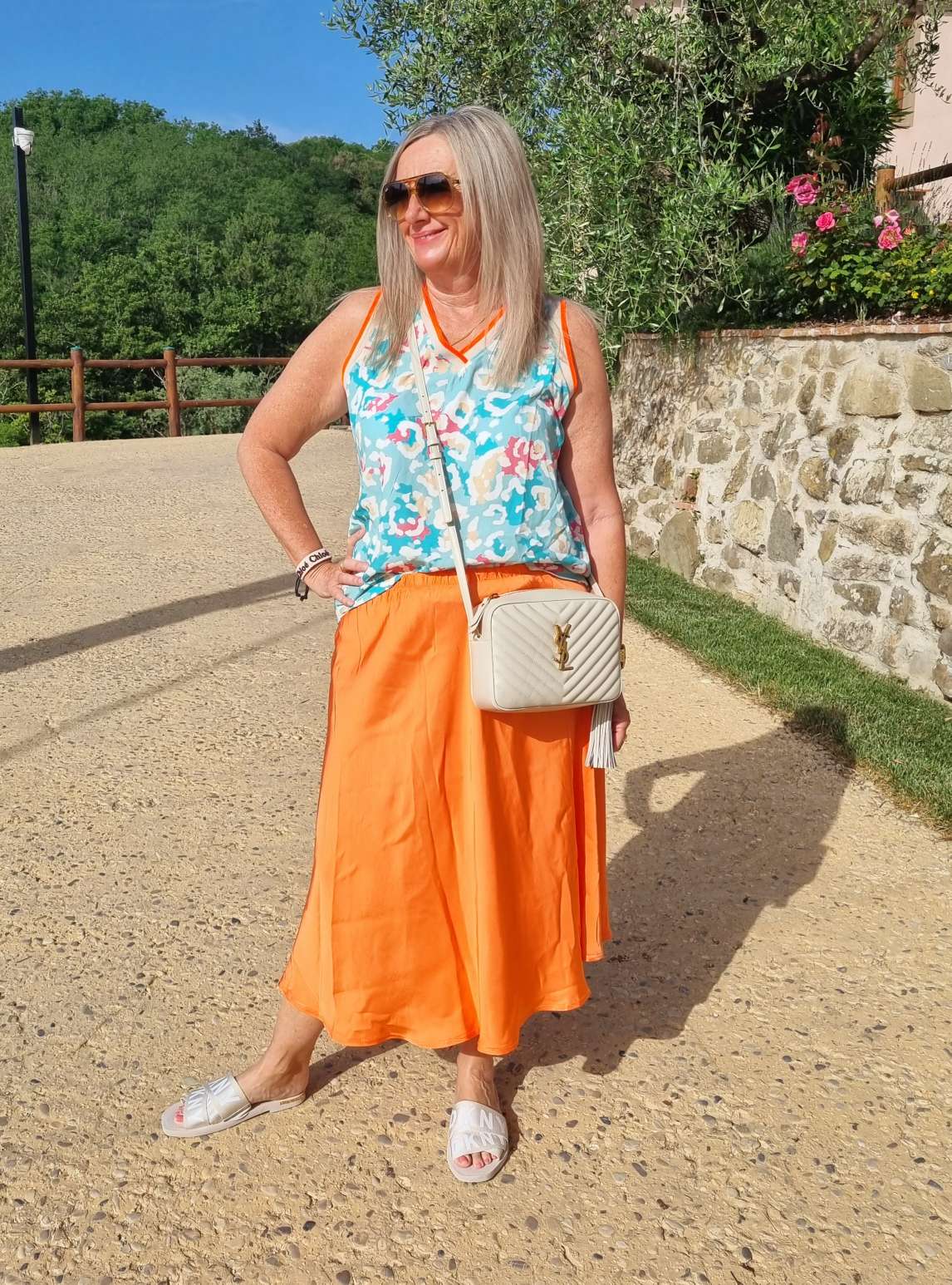 EDLER SATIN SKIRT SABRINA ORANGE Silk Seiden Mix Rock Made in Italy 34-40/42 EDLER SATIN SKIRT SABRINA ORANGE Silk Seiden Mix Rock Made in Italy 34-40/42