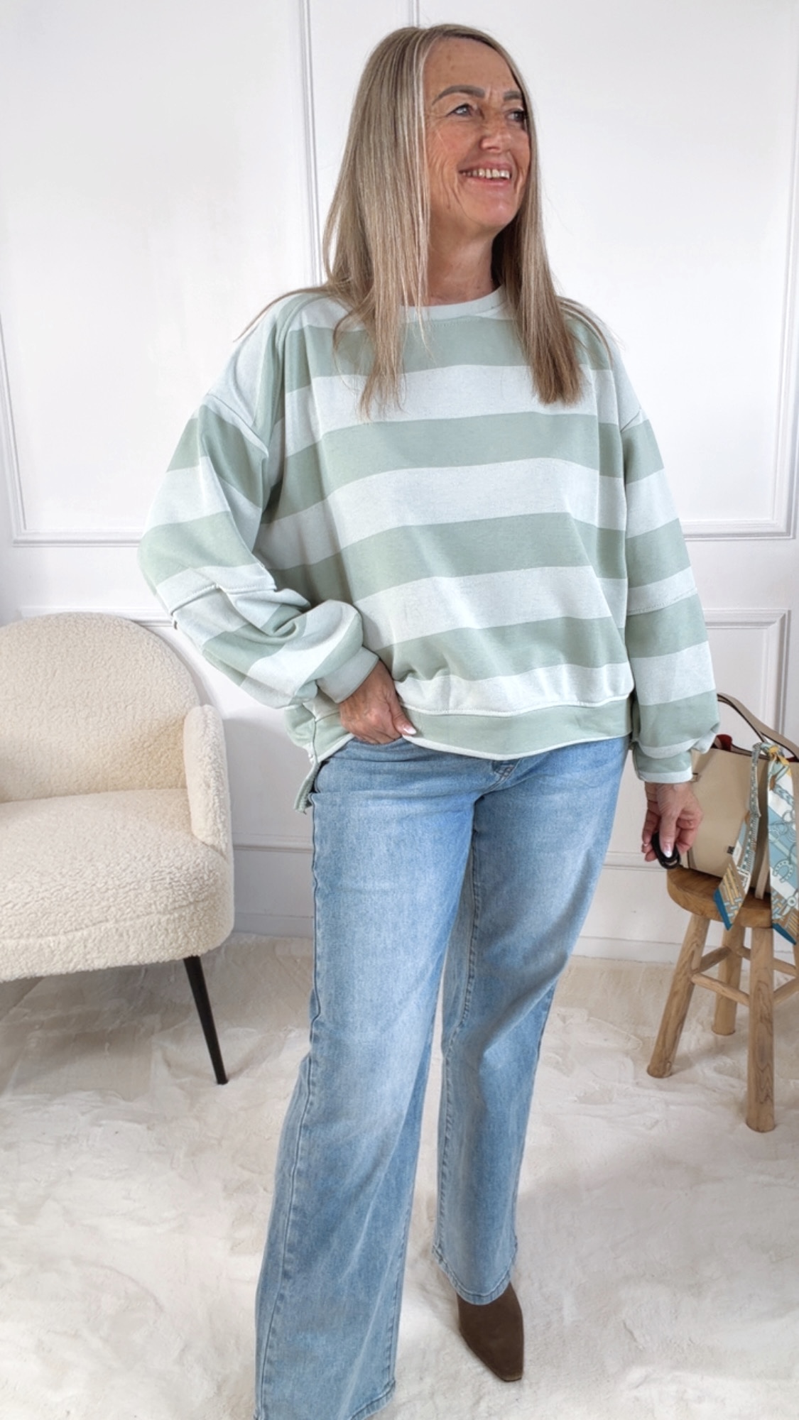 SWEATER PINA STRIPES Made in Italy 36 - 42