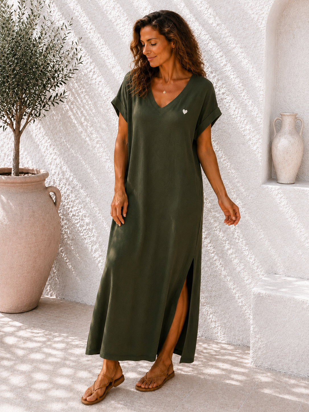 Sweatshirt-Kleid Taliya Mini Herz Made in Italy 34-42/44