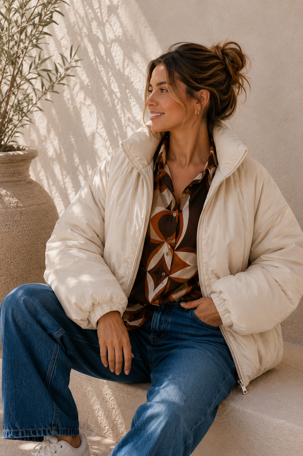 Jacke Puffy Monika – lässiger Allrounder für die Übergangszeit Made in Italy 34-40/42