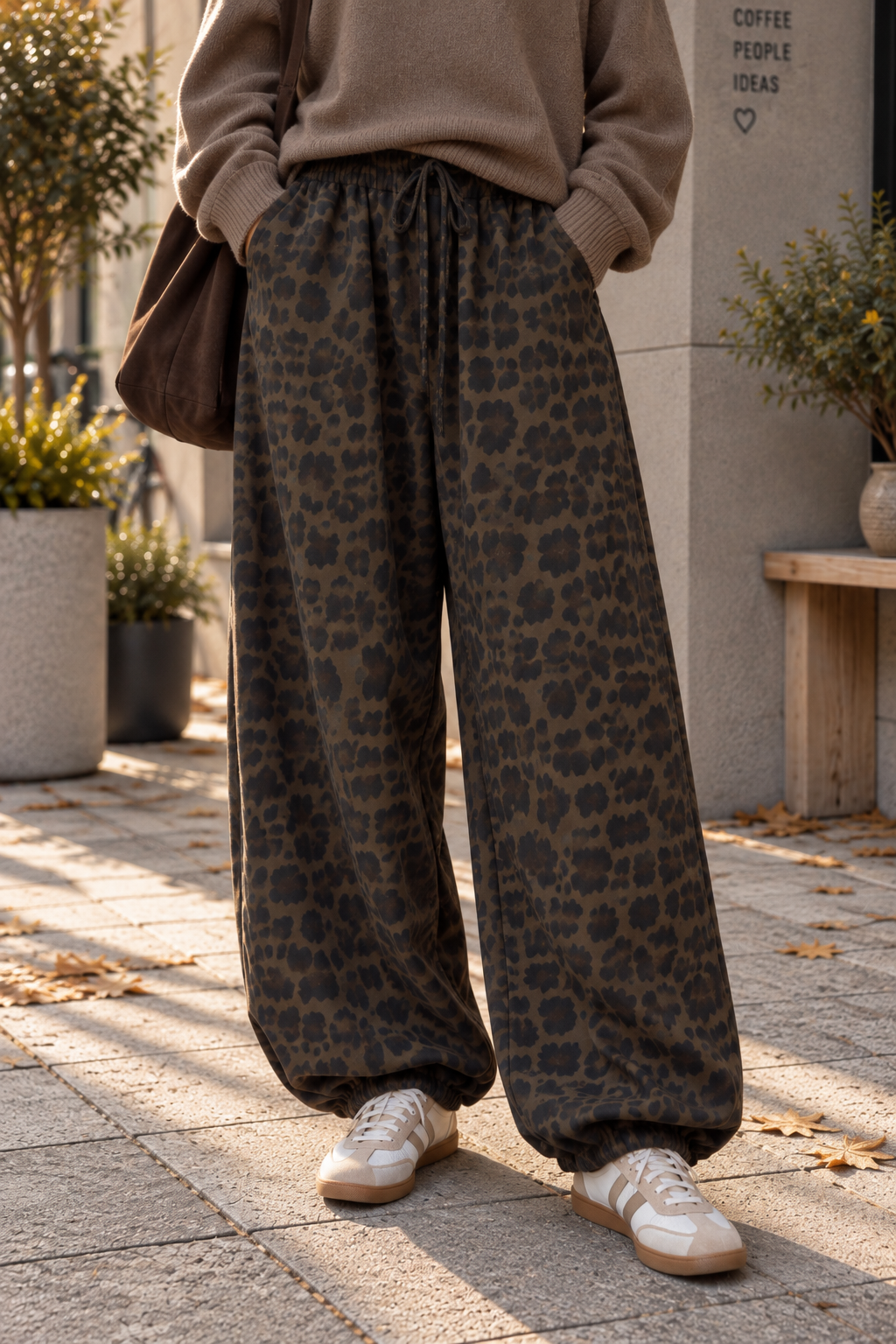 Ballon-Jogpant lässige Basic Pants für jeden Tag I JP0140 I Made in Italy 34-42/44