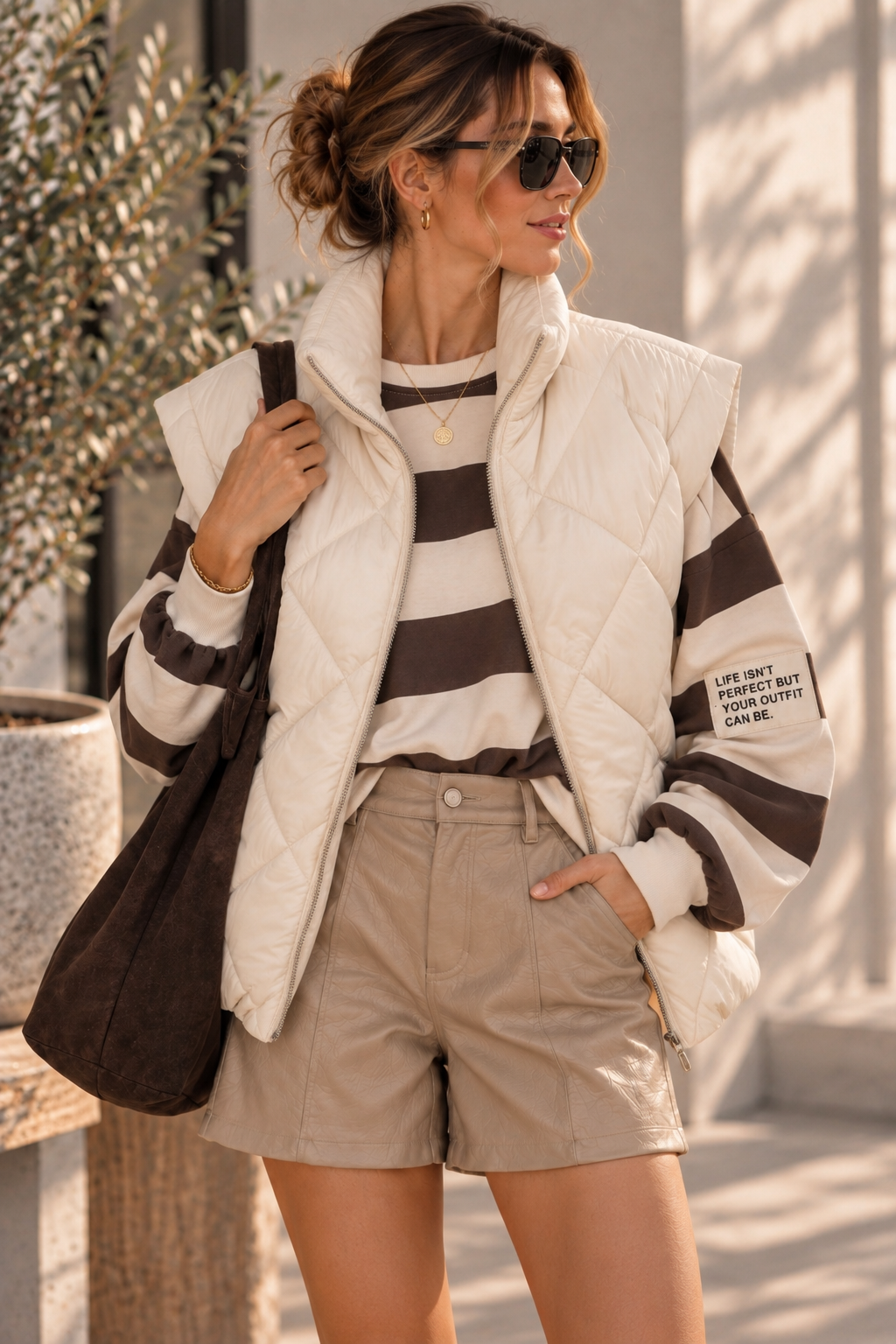 Steppjacke Svenja – Made in Italy – lässiger Spätsommer-Look Gr. 34-42