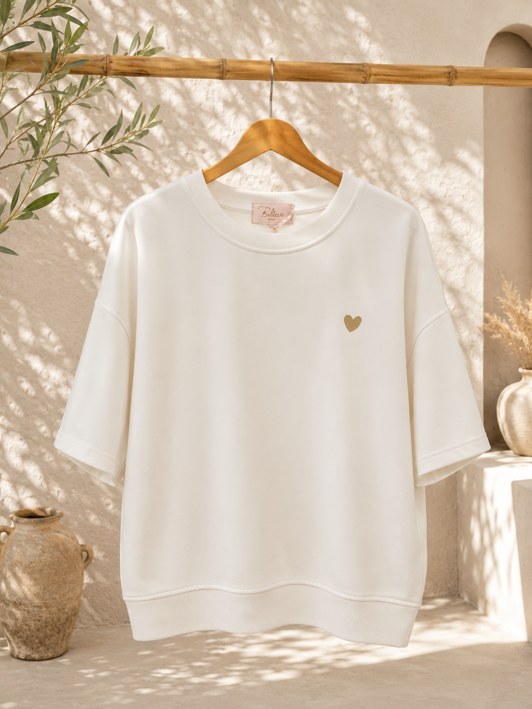 T-Shirt Sweater Cinderella Herz Made in Italy 34-42/44