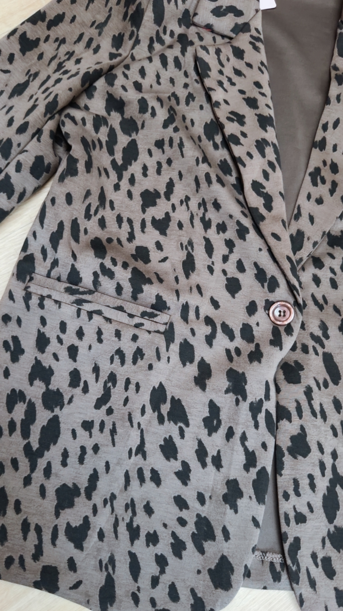 Blazer REH taupe/schwarz Lässig, bequem & stilvoll BL0188 I Made in Italy Größenartikel