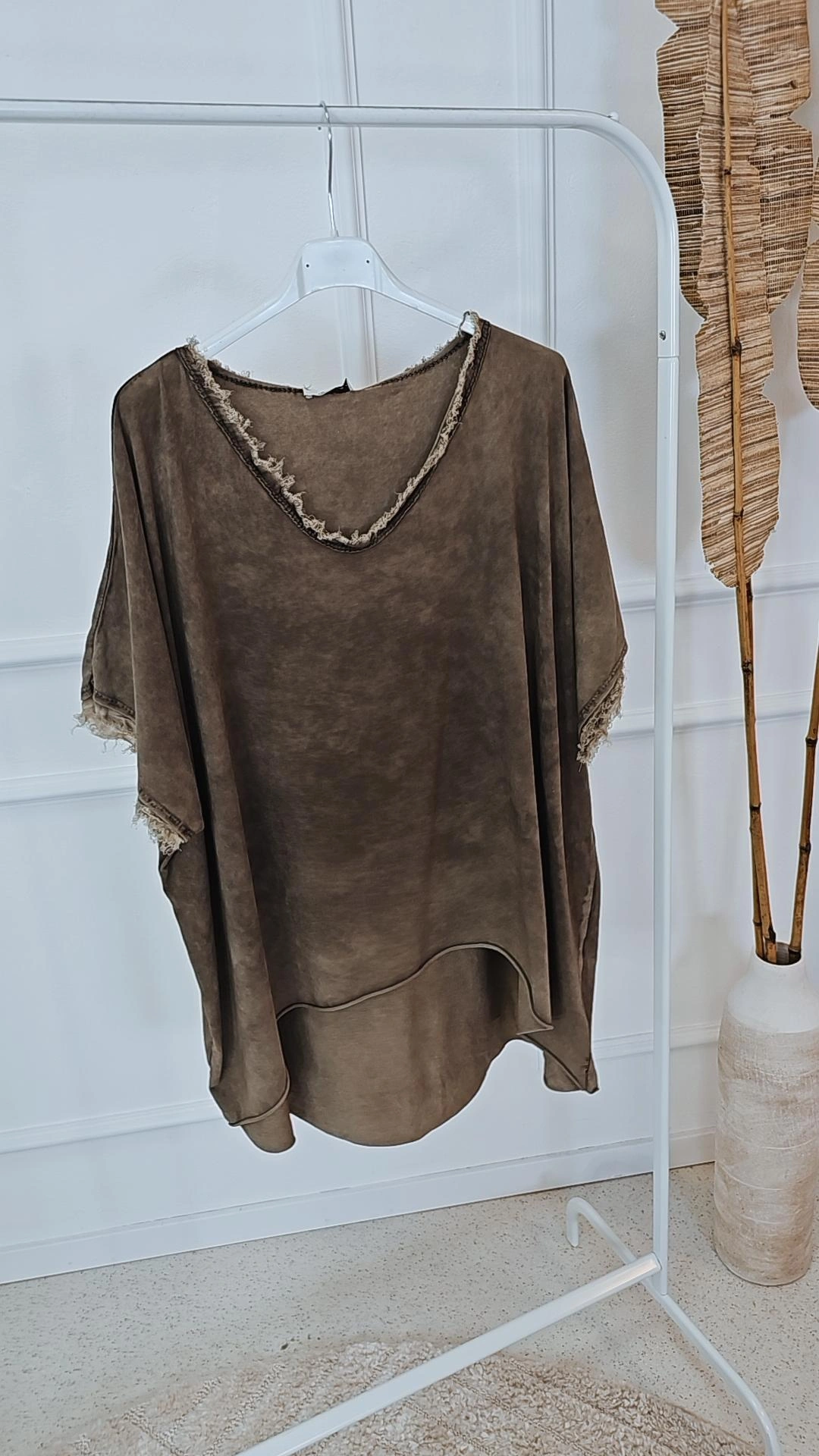 BASIC SHIRT MARTHA STONEWASHED VOKUHILA Made in Italy 34-44/46
