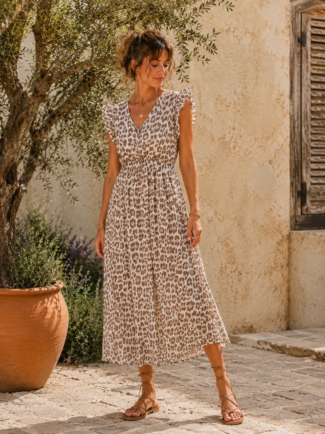 Kleid Arusha – Musselinkleid mit Boho-Charme  – Made in Italy |  tragbar bis Größe 42/44