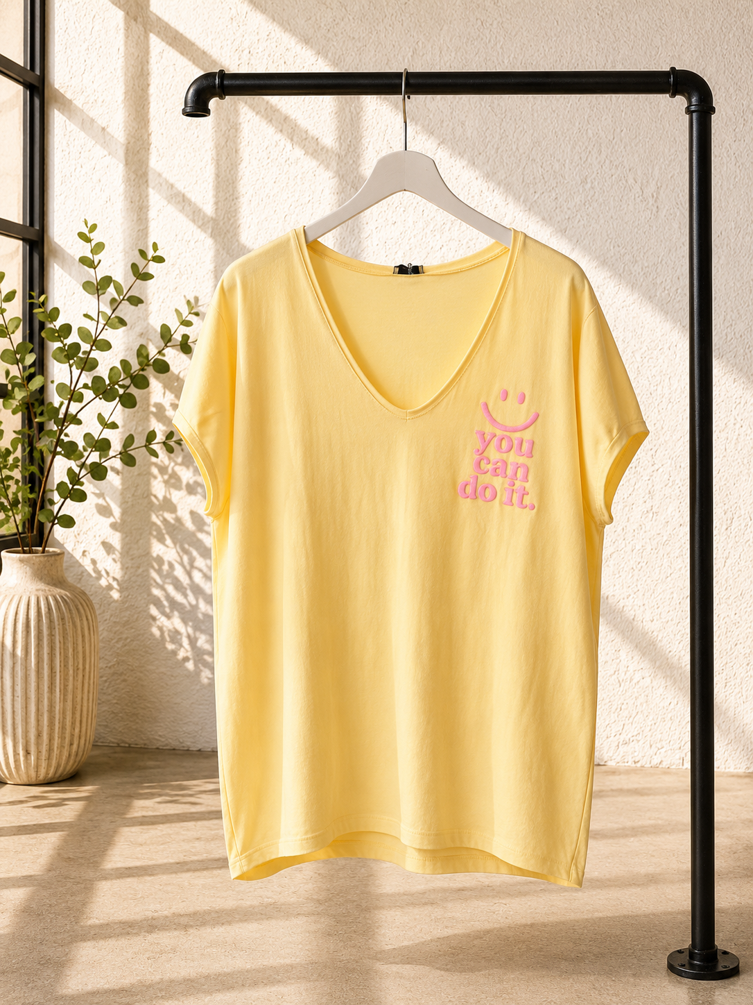 🌵✨ Statement T-Shirt You can do it Gelb 34-42 ACHTUNG SOMMERSCHNAPPER SIND VOM UMTAUSCH AUSGESCHLOSSEN