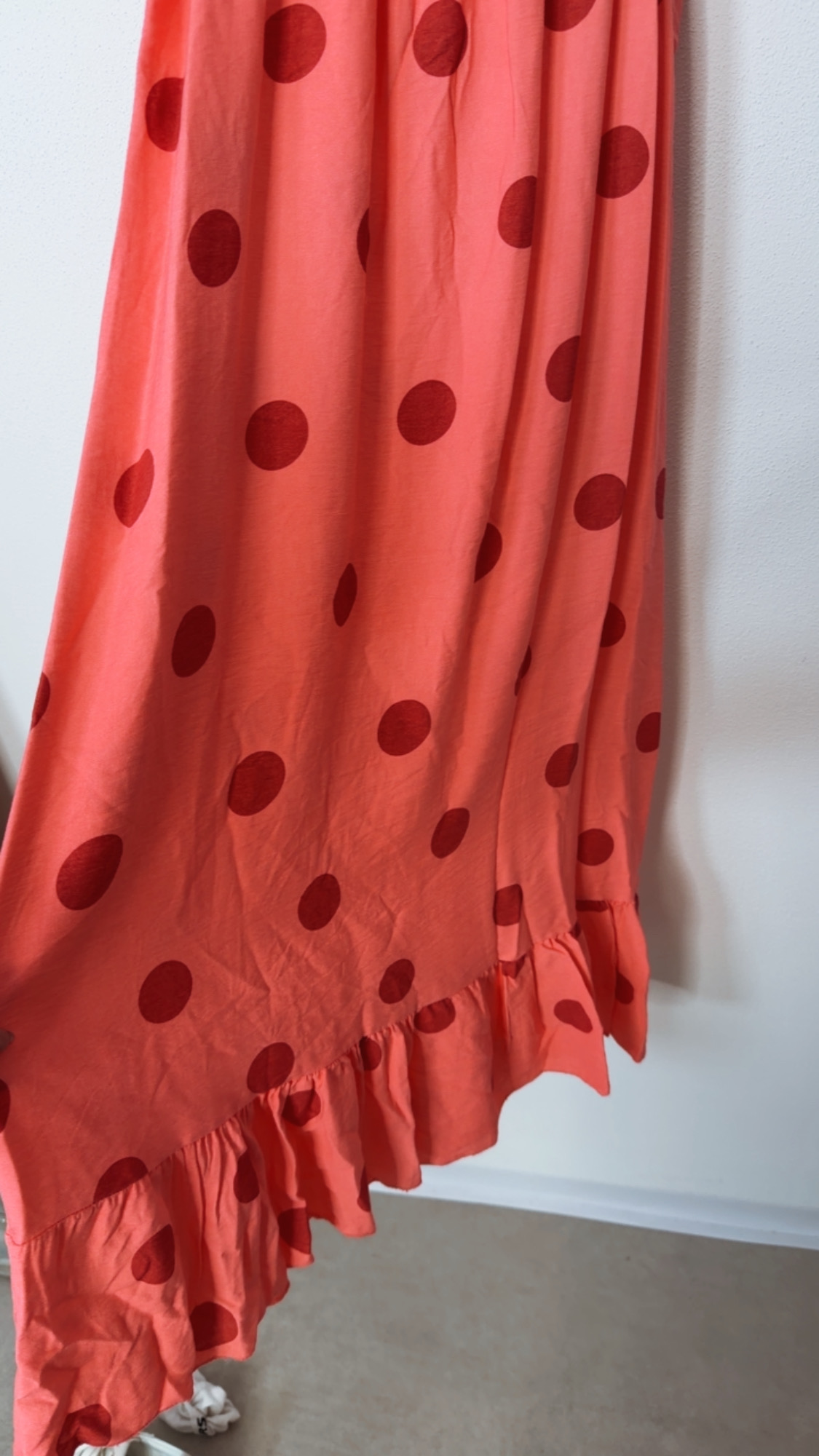 Dots Kleid Isla Spaghettiträger Made in Italy 34-42