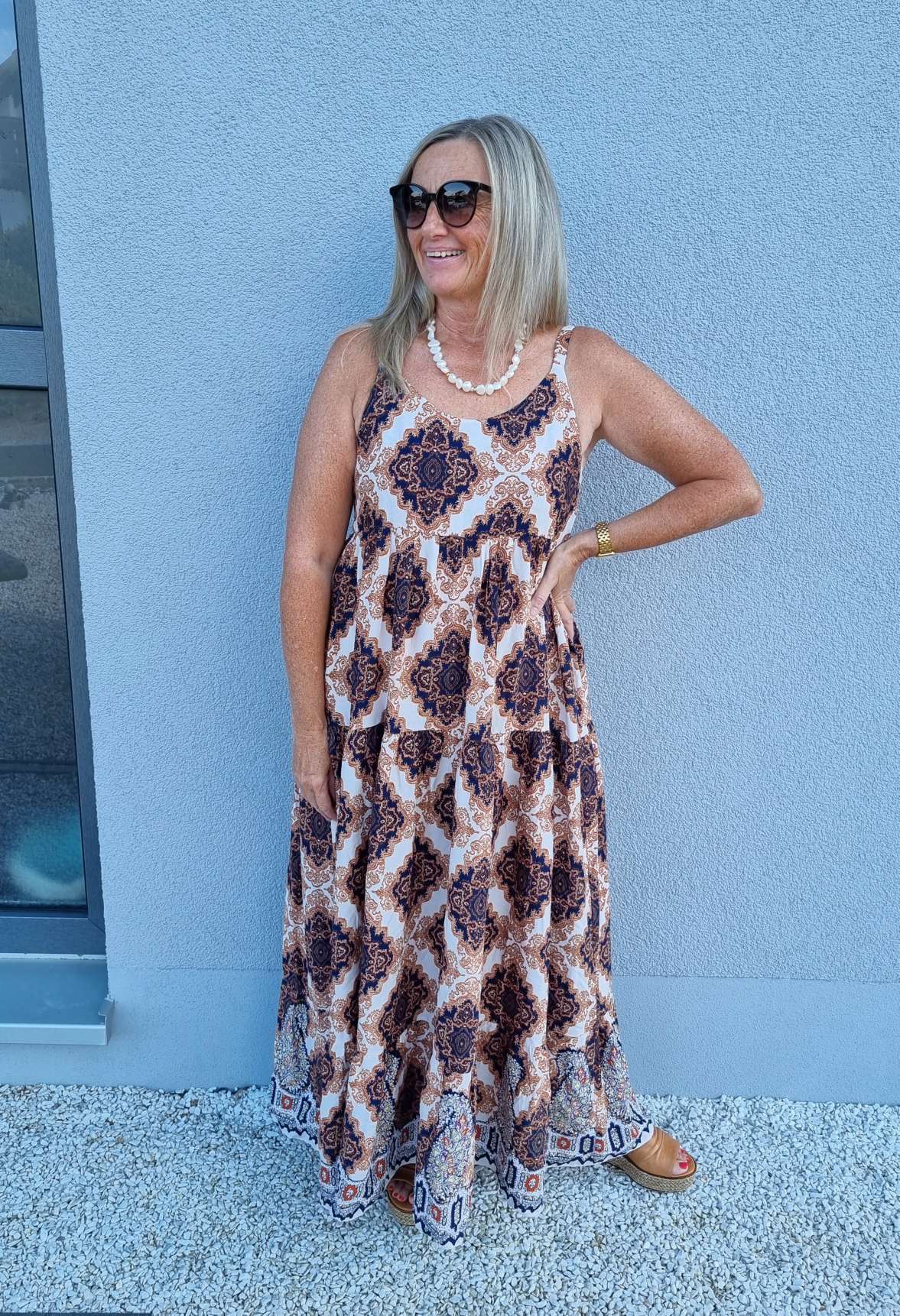 SPAGHETTI DRESS CAREY 36-42 Italy Style Maxi Kleid Spagetthiträger Kleid SPAGHETTI DRESS CAREY 36-42 Italy Style Maxi Kleid Spagetthiträger Kleid