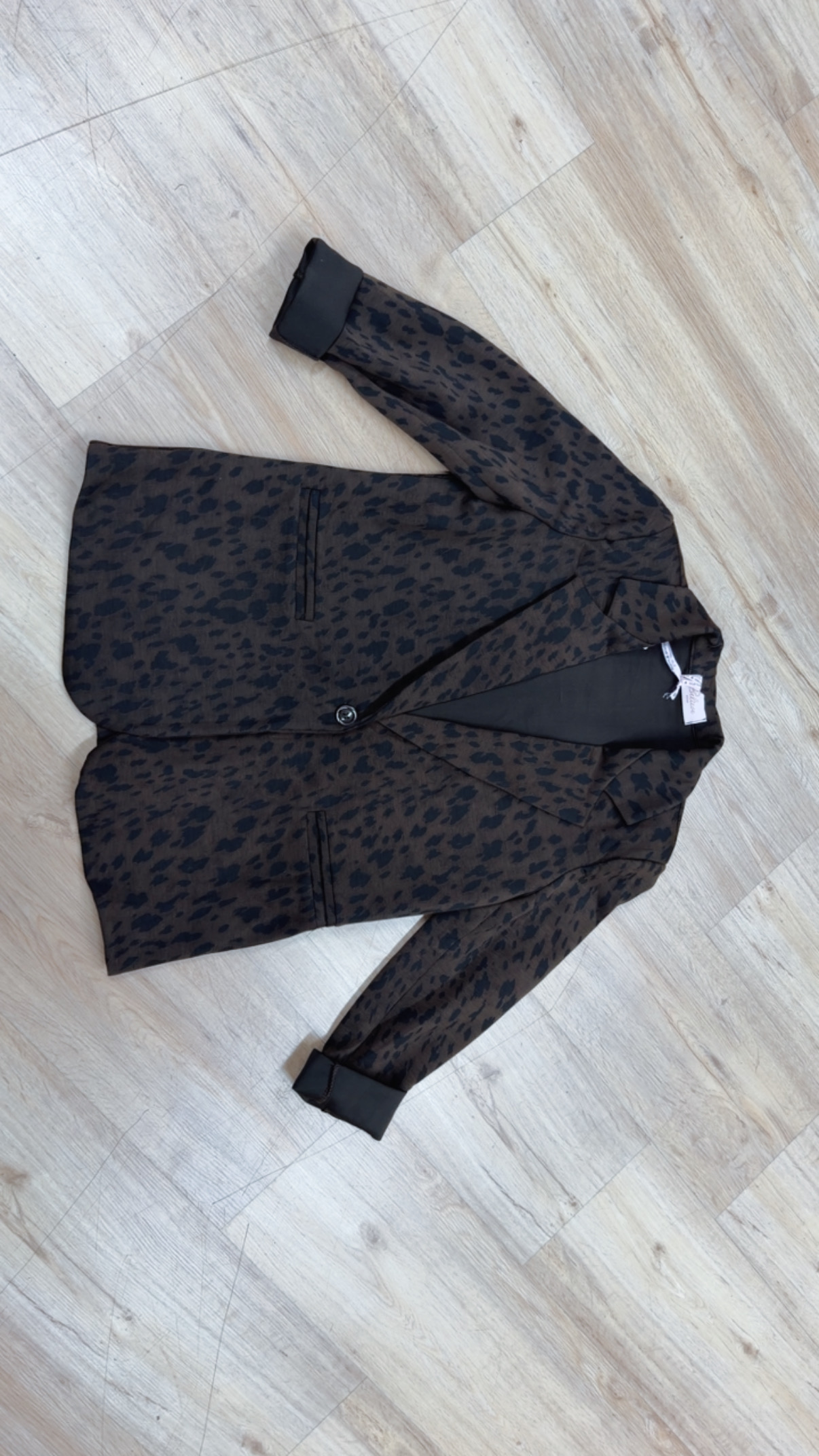 Blazer REH schoko/schwarz Lässig, bequem & stilvoll BL0187 I Made in Italy Größenartikel