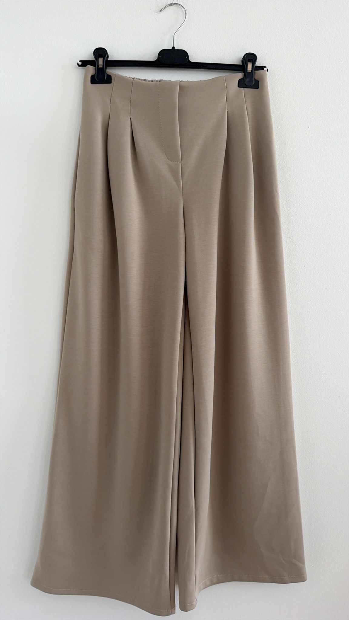 Hose Wide-Leg Butterweich mit Bundfalten I NO.0020 I Made in Italy 34-40/42