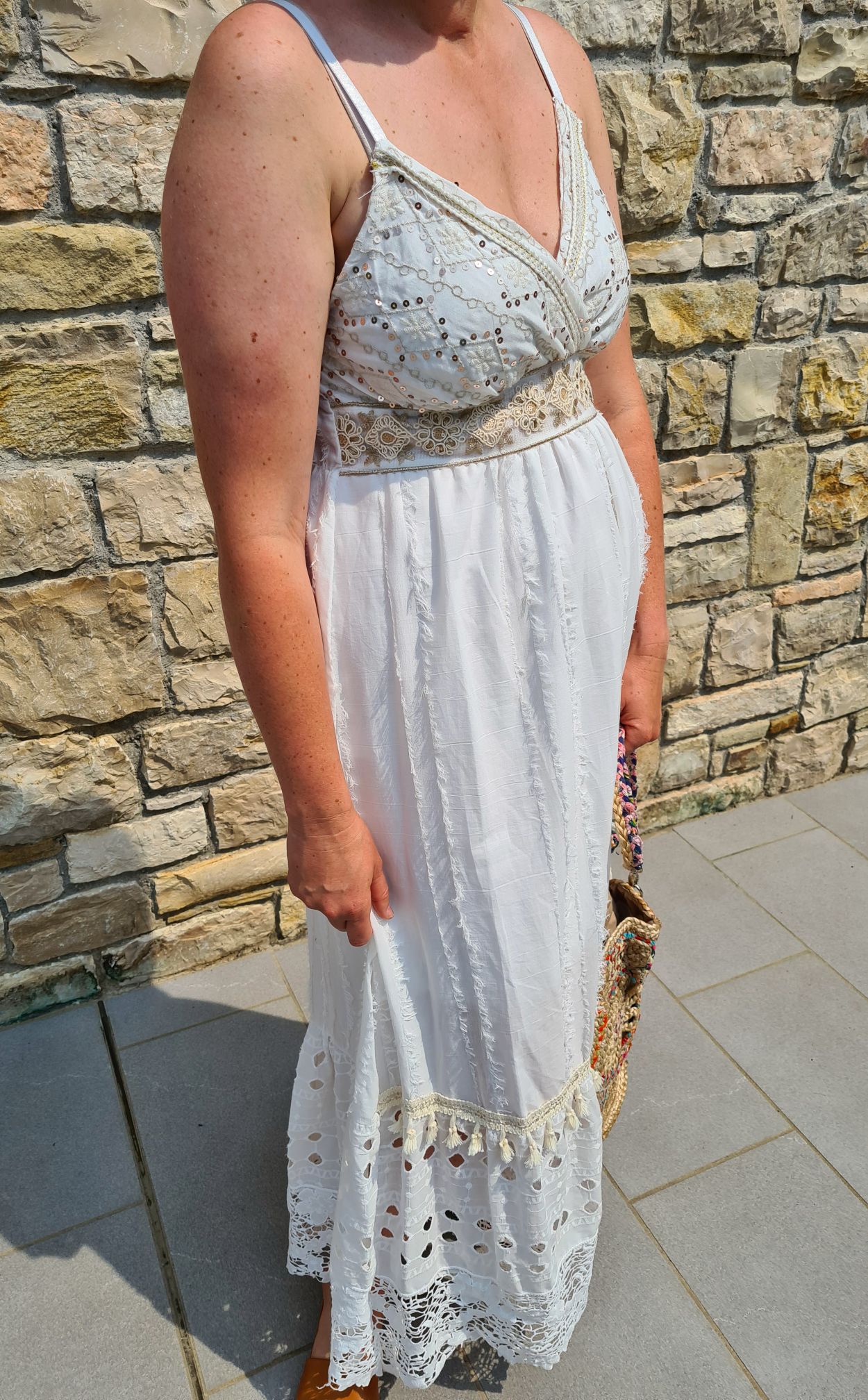 BOHEMIAN DRESS PUKET NEW 34-42 edles Boho Strand Kleid Sommer Made in Italy BOHEMIAN DRESS PUKET NEW 34-42 edles Boho Strand Kleid Sommer Made in Italy
