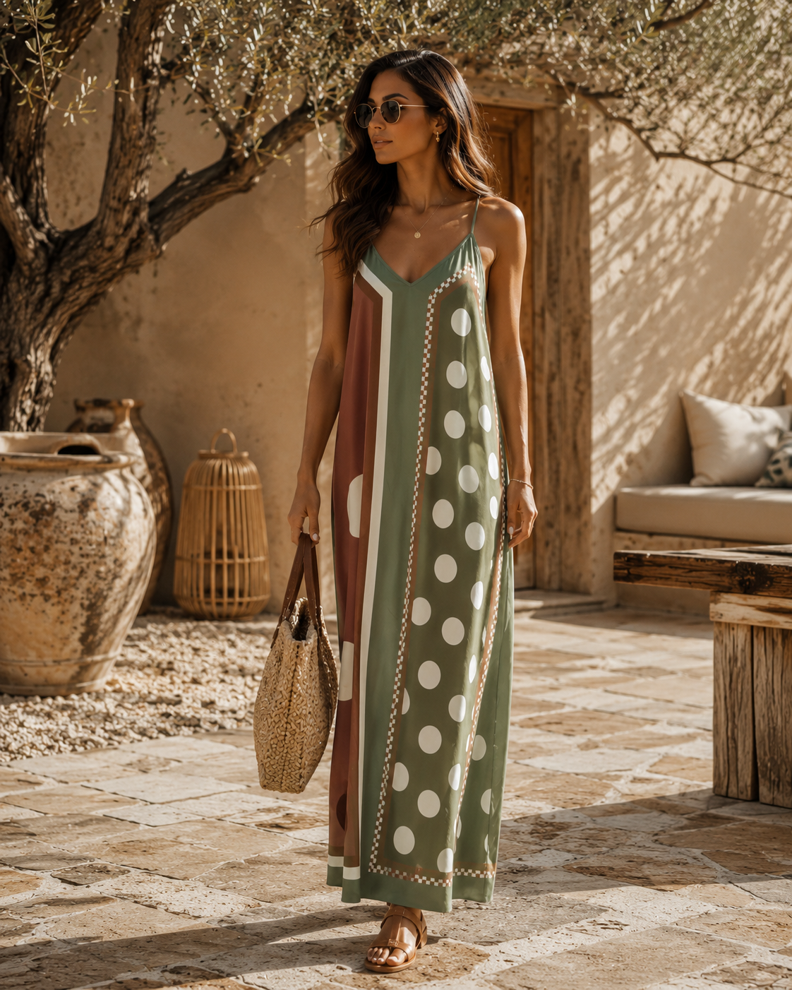 Polka Dots Kleid Ronda – Made in Italy | passend bis Größe 42