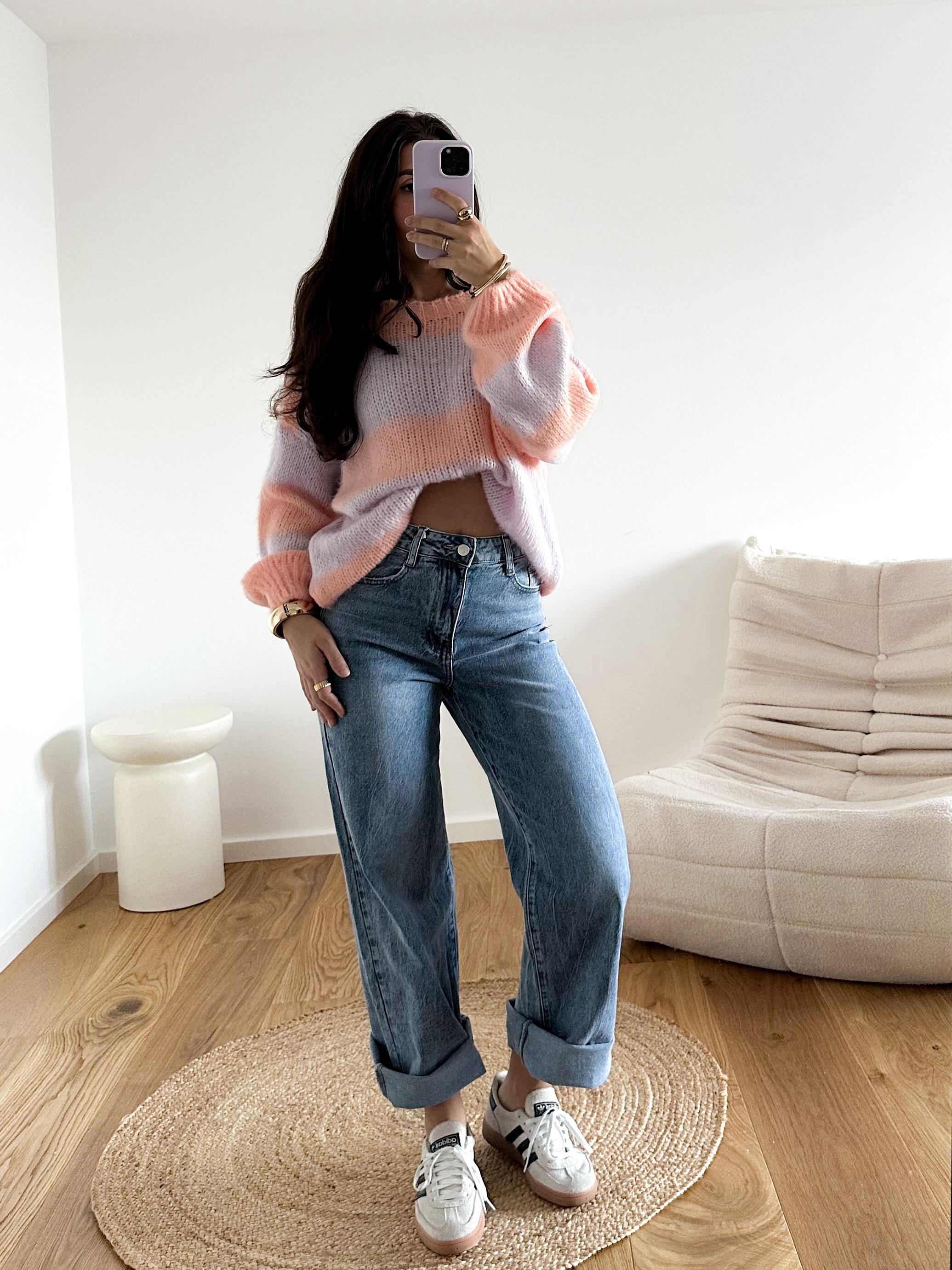 BASIC KNIT SWEATER  BÄRBEL 34 - 44 Made in Italy Pullover Strickpullover