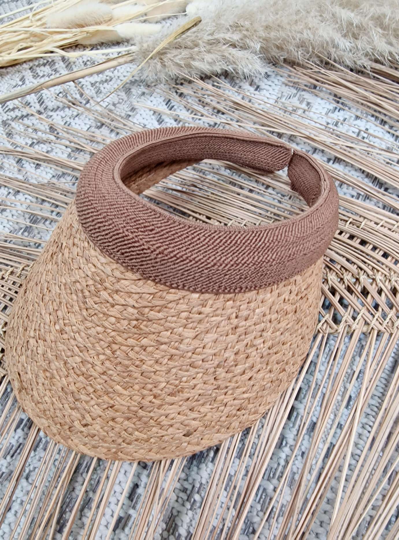 TENNIS CAP DINA CAMEL Italy Design Schirm Mütze oben offen Sonnenhut