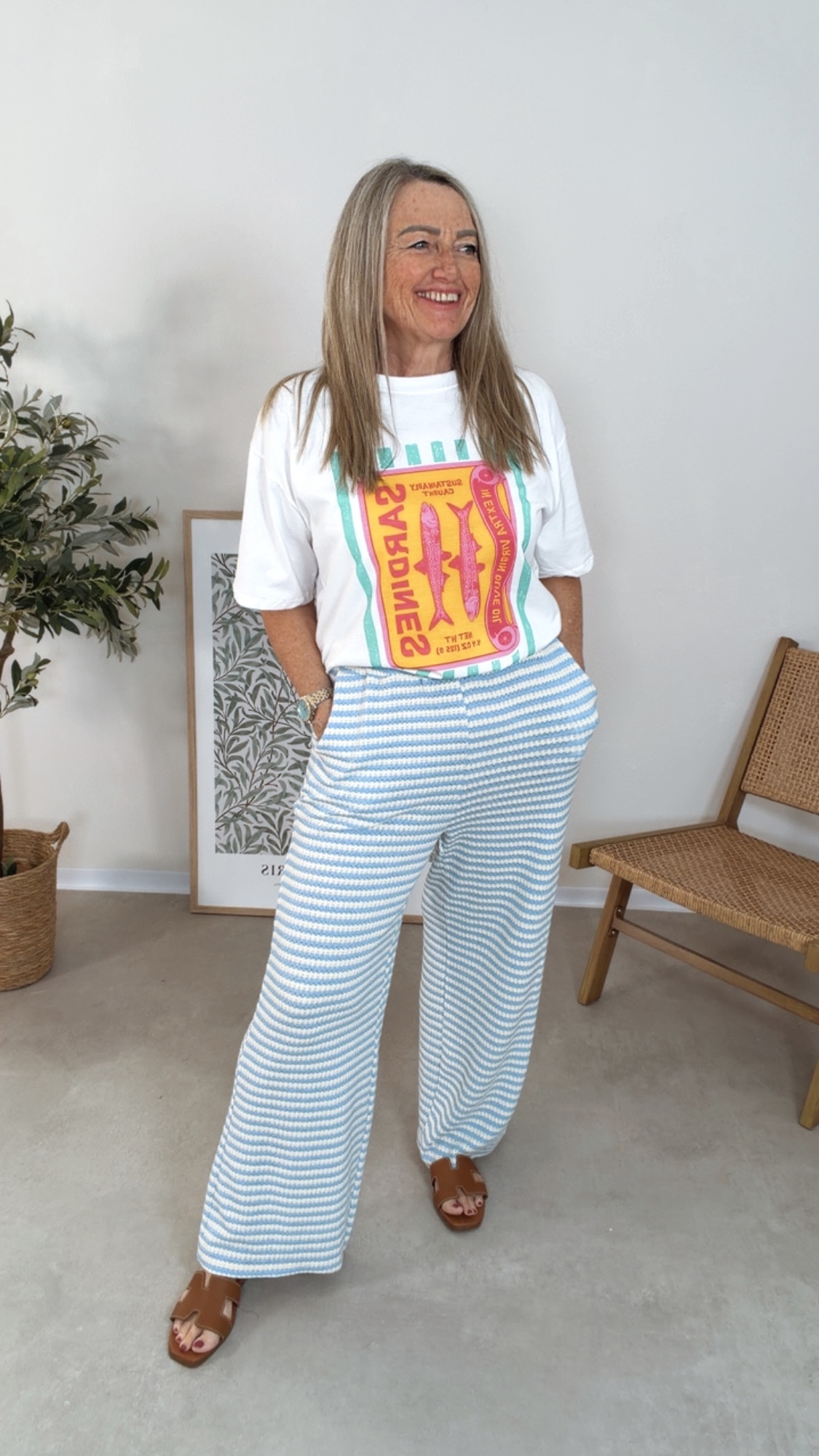 💙✨ Strickhose Zarelina Stripes Made in Italy