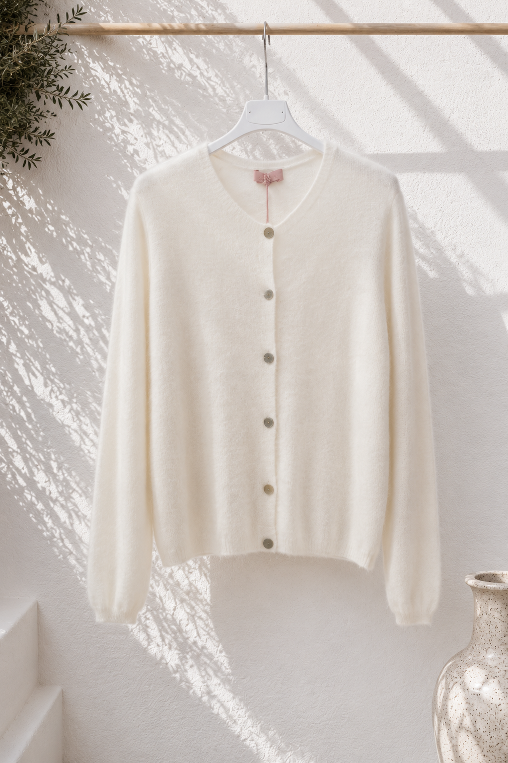 Kuschelige Strickjacke Elara mit Angora Made in Italy Gr 34-42