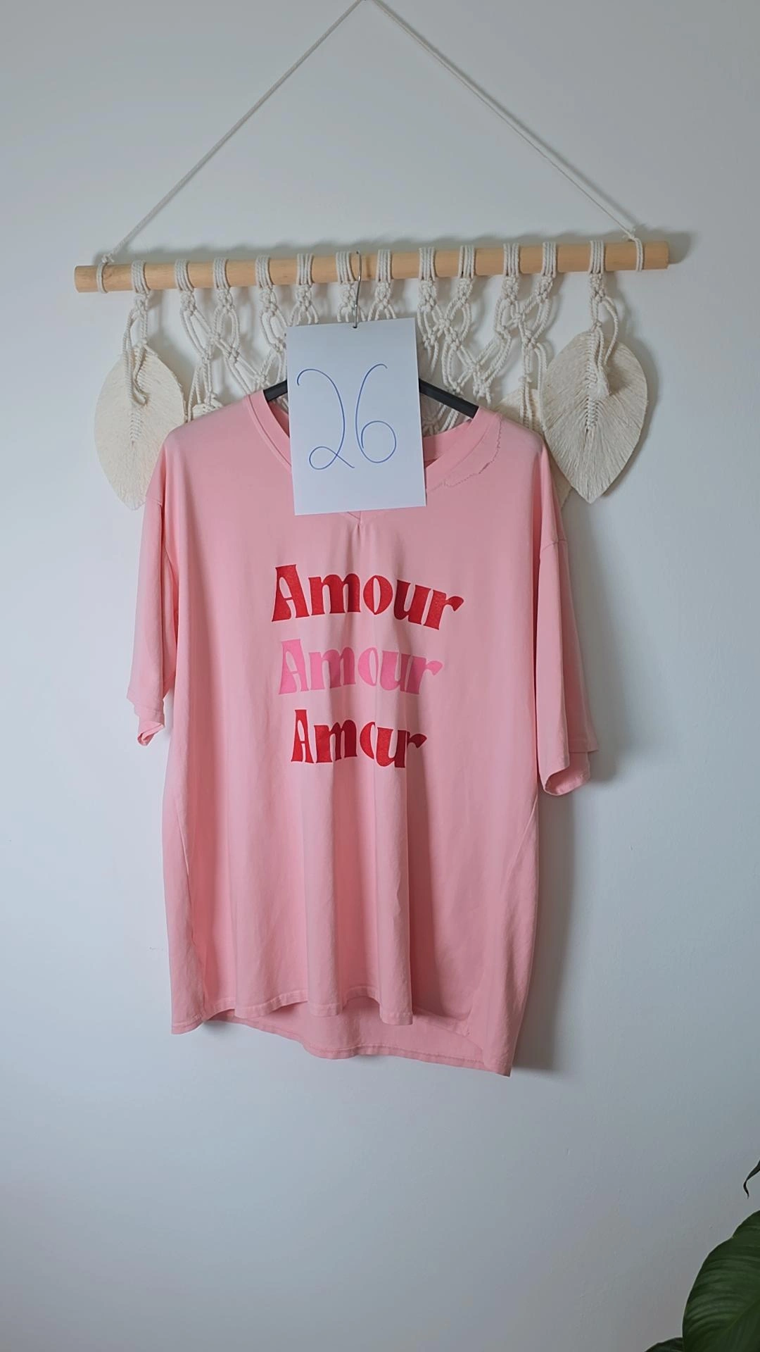 2. WAHL T-SHIRT AMOUR ROSA 26