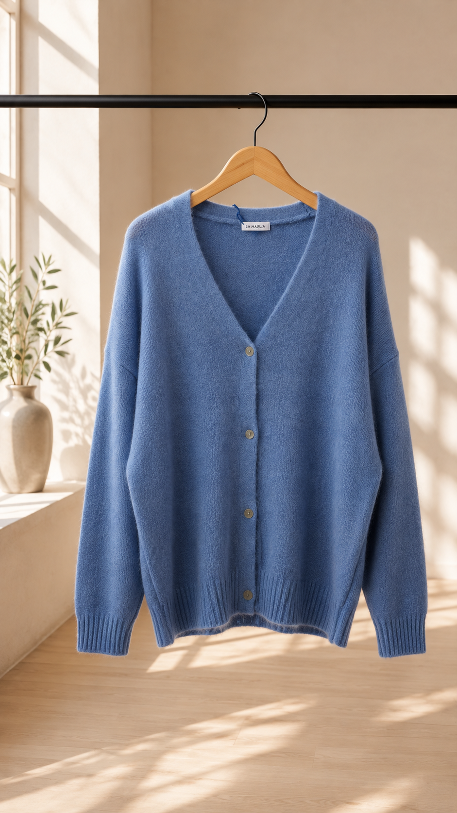 Agnetha – Oversize Alpaka Strickjacke | Made in Italya Cardigan  34-44