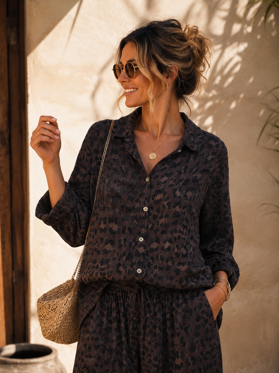 Bluse Musselin Leo Kiano Made in Italy 34-42/44