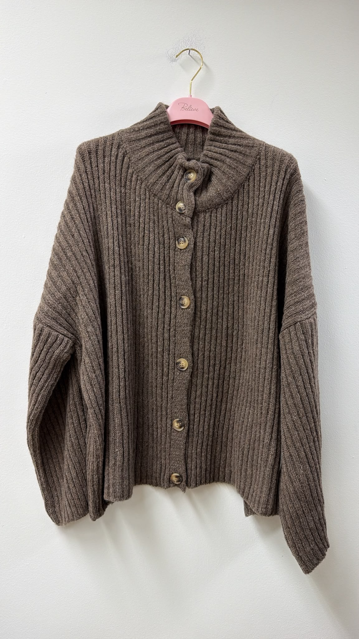 Cozy Strickjacke mit Knopfleiste I SJ0151 I 34-44 I Made in Italy