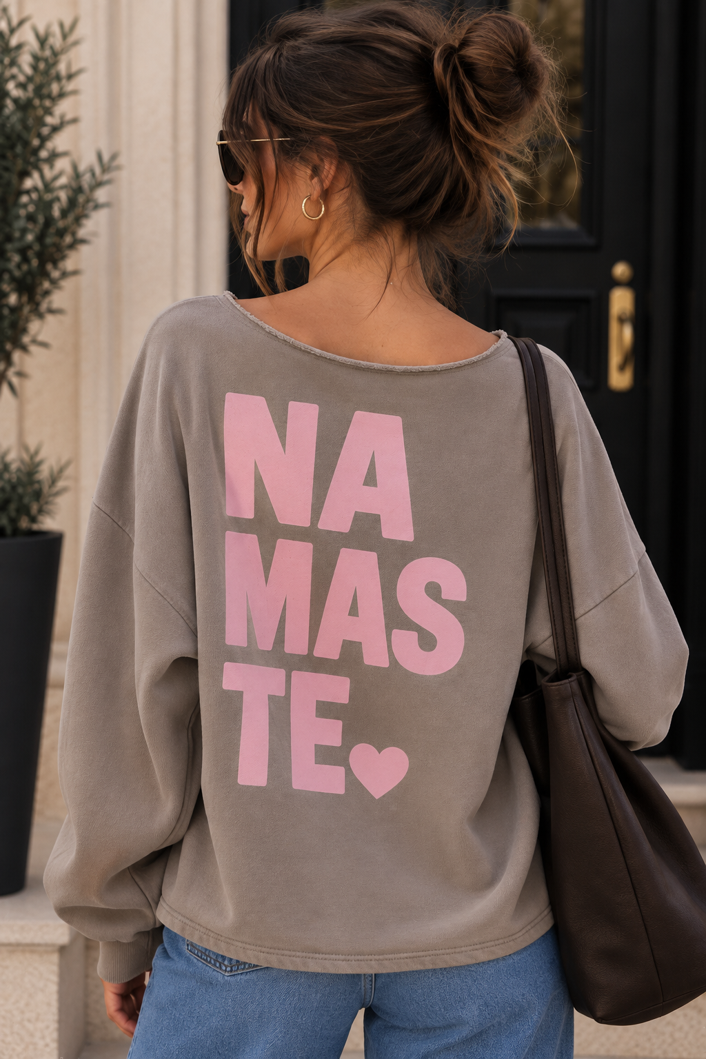 Oversize Sweatshirt im Used-Look I P0060 I 34-42/44
