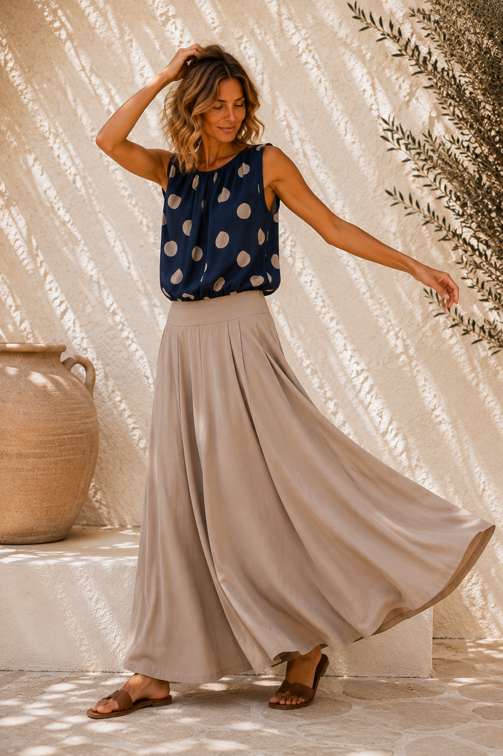 Bluse Mireia Dots Made in Italy 34-40/42