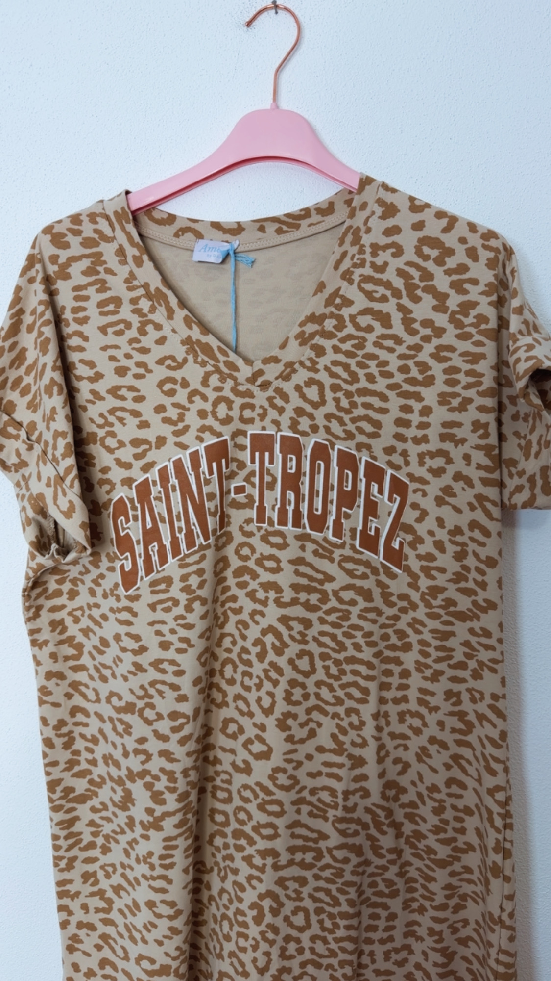 Leo-T-Shirt-Kleid Safiya Saint Tropez Made in Italy 34-42/44