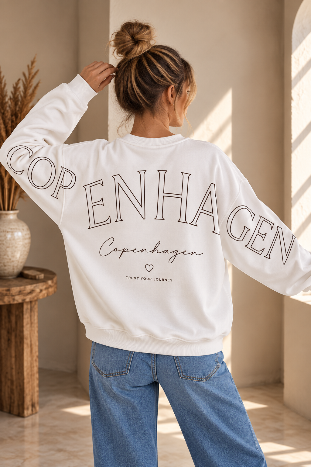 Sweatshirt Copenhagen I NO. SW0016 I lässiger Oversize-Look I Made in Italy 34-42/44