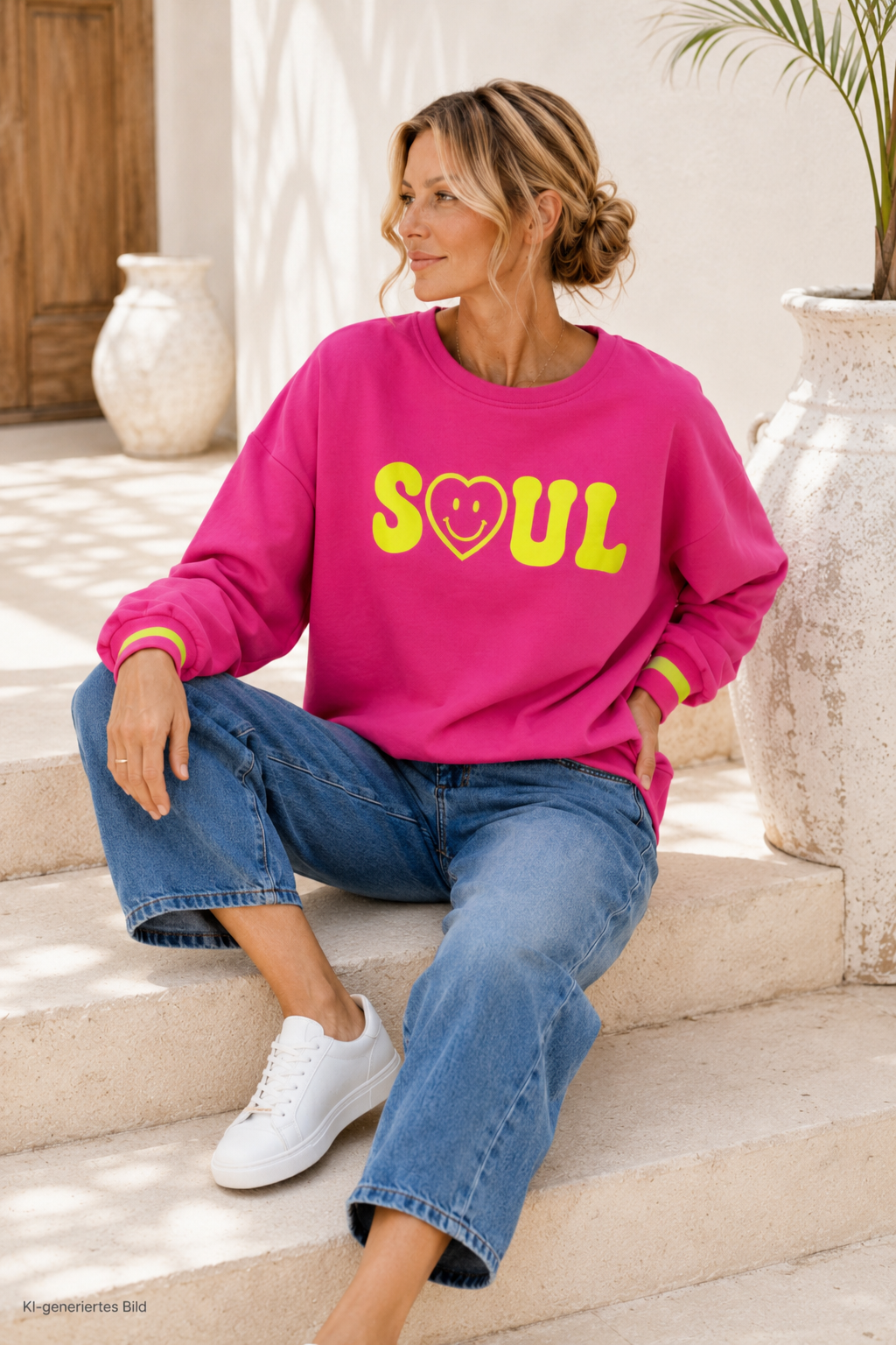 Sweatshirt „Good Soul“ Made in Italy