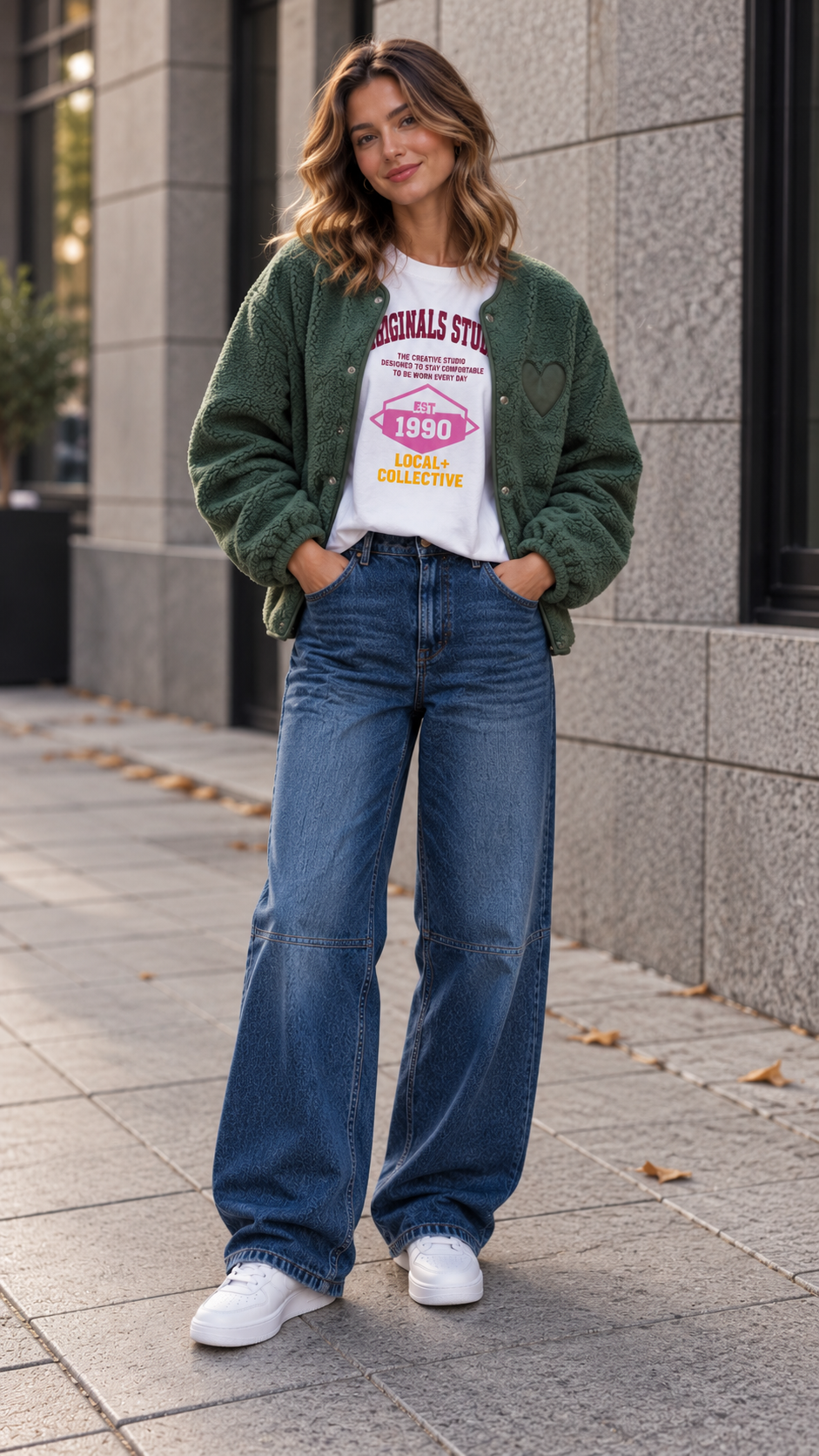 Teddyjacke mit Herz – TJ0122 | Made in Italy | passt bis gute Gr. 42