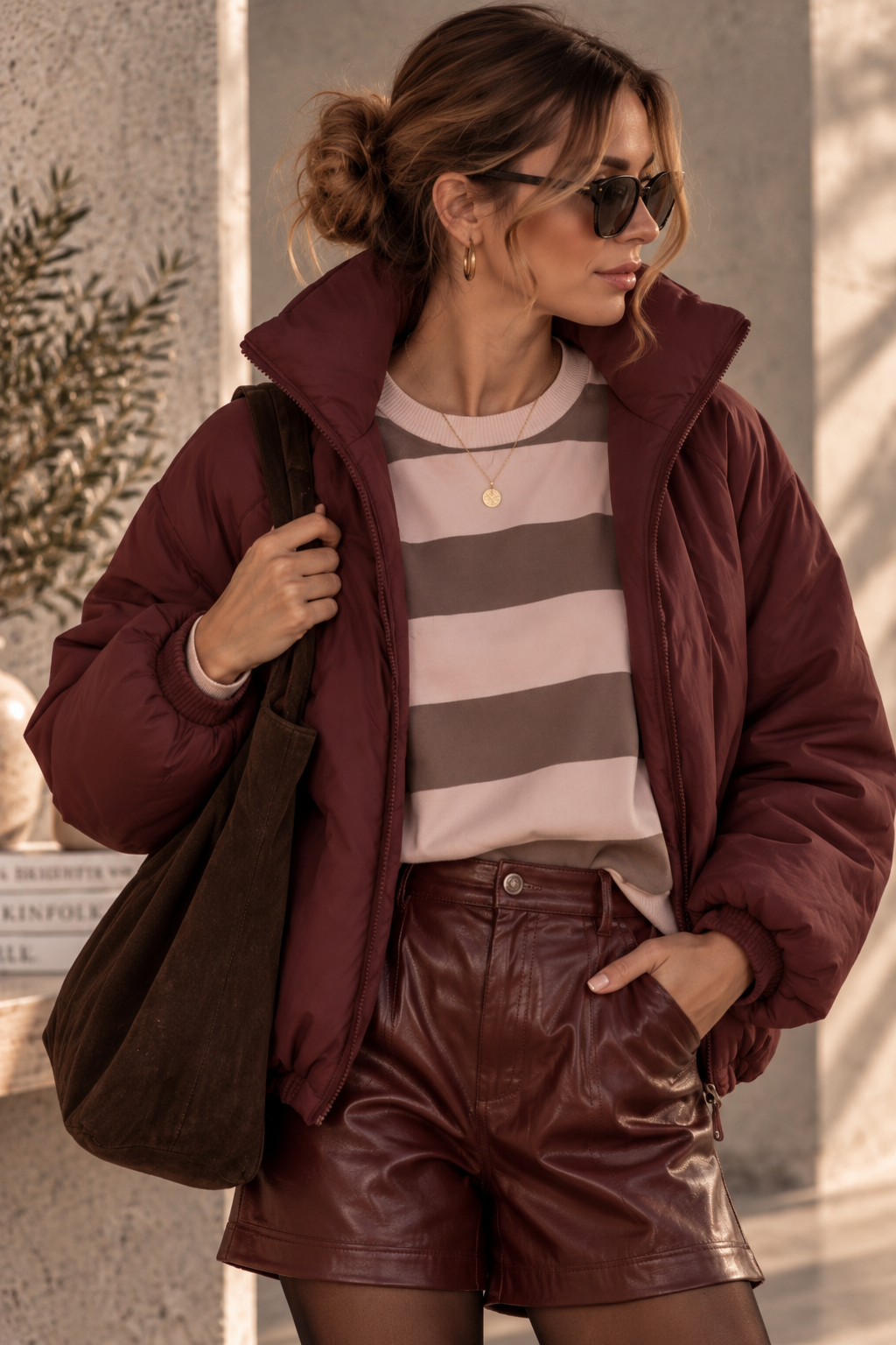 Baumwoll Stripe Love Sweater mit PATCH I SW0128 I 34-42 / Made in Italy