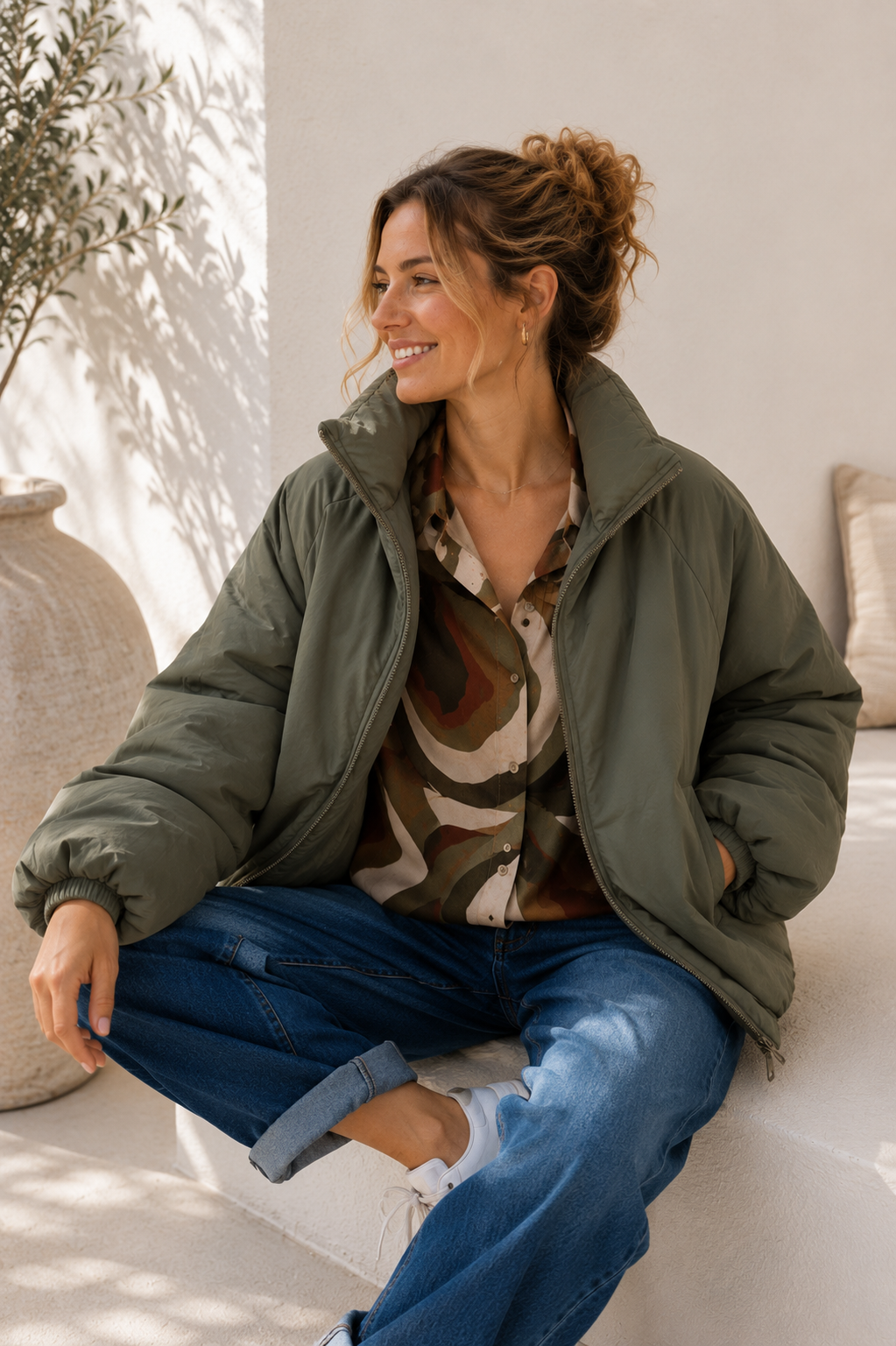 Jacke Puffy Monika – lässiger Allrounder für die Übergangszeit Made in Italy 34-40/42