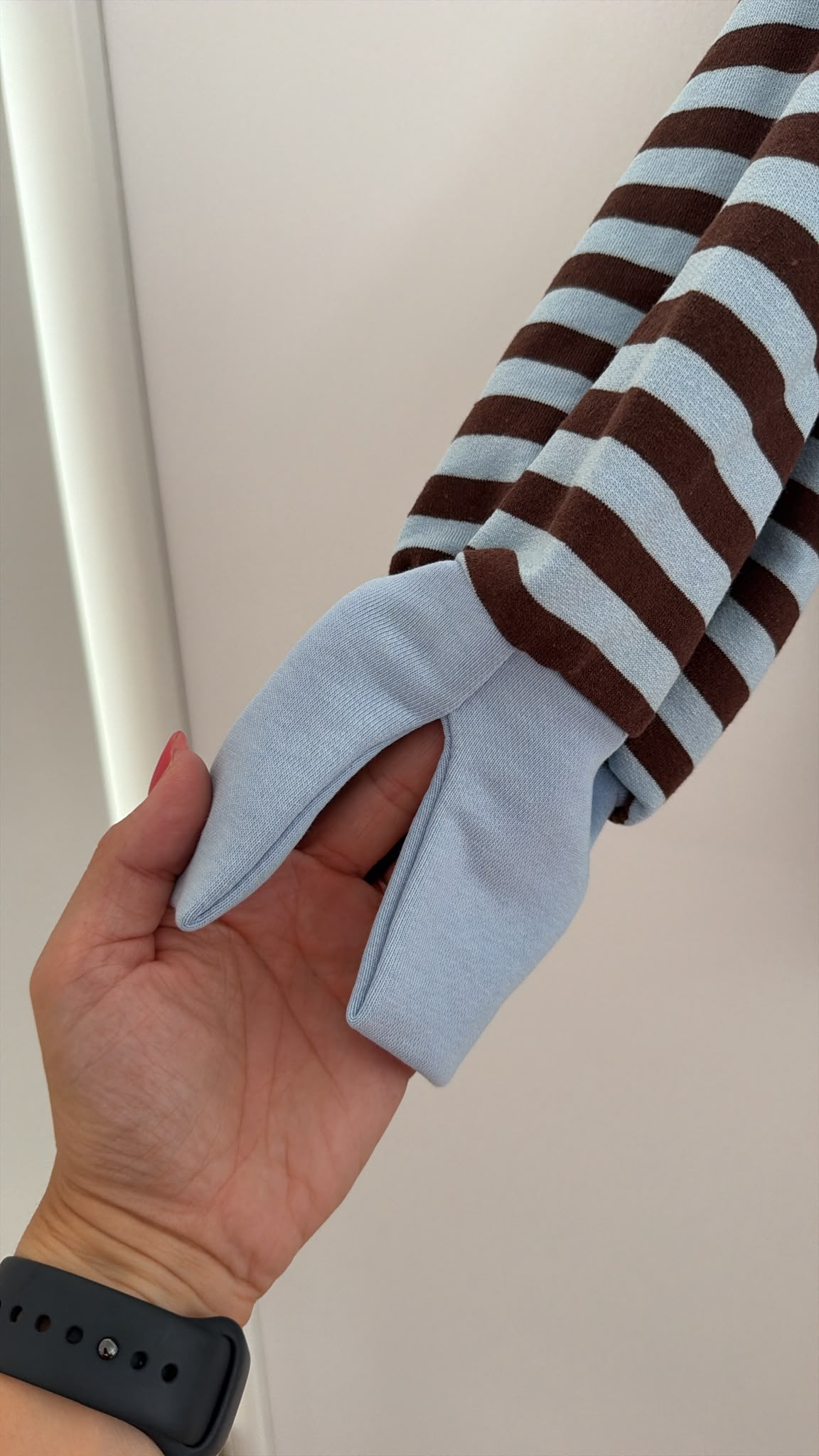 Sweater Charly mit Raw-Cut Details Stripes Made in Italy 34-44/46