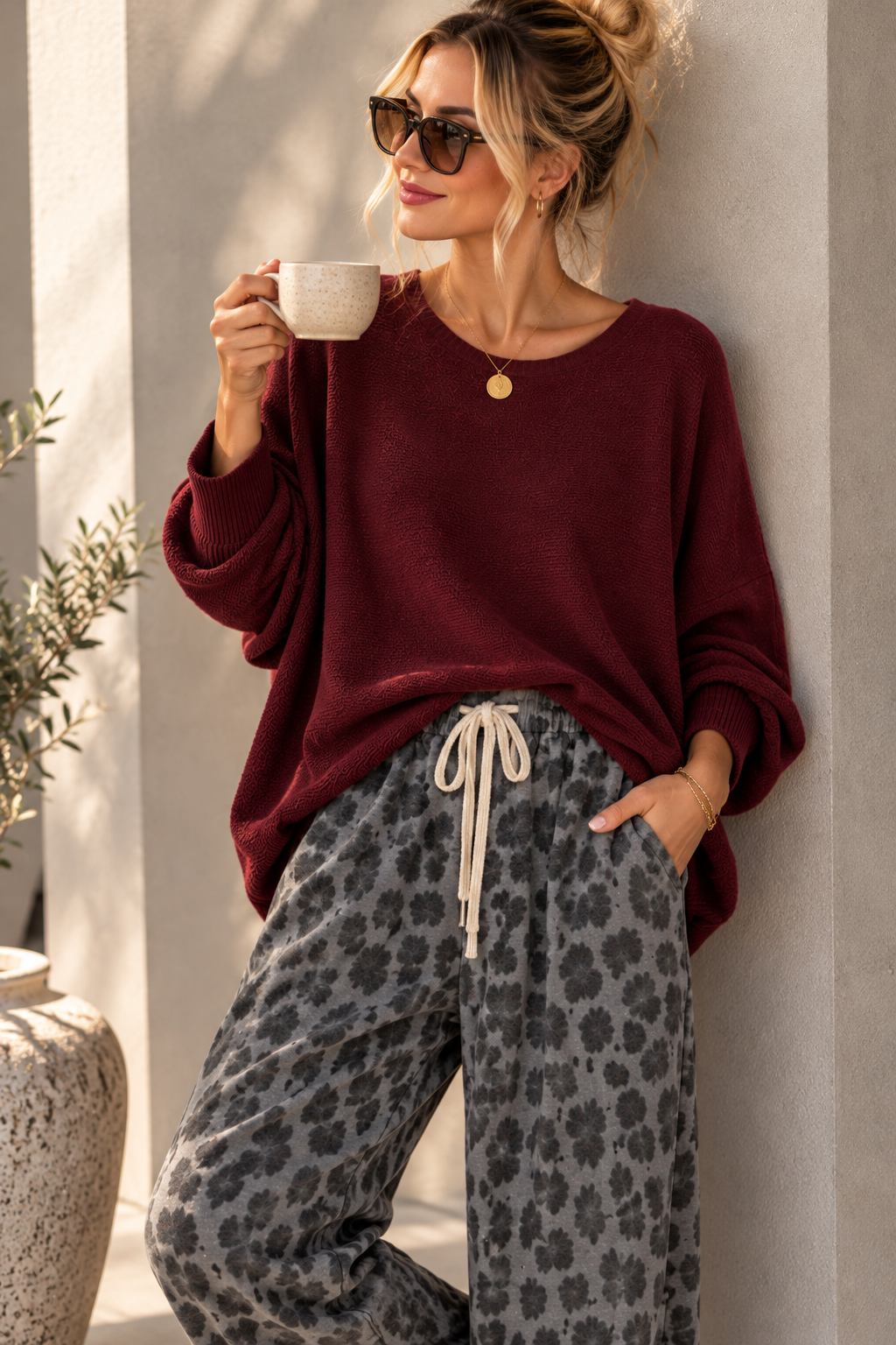 OVERSIZE KNIT SWEATER SIGRID Made in Italy 34-44/46 Strick Pullover