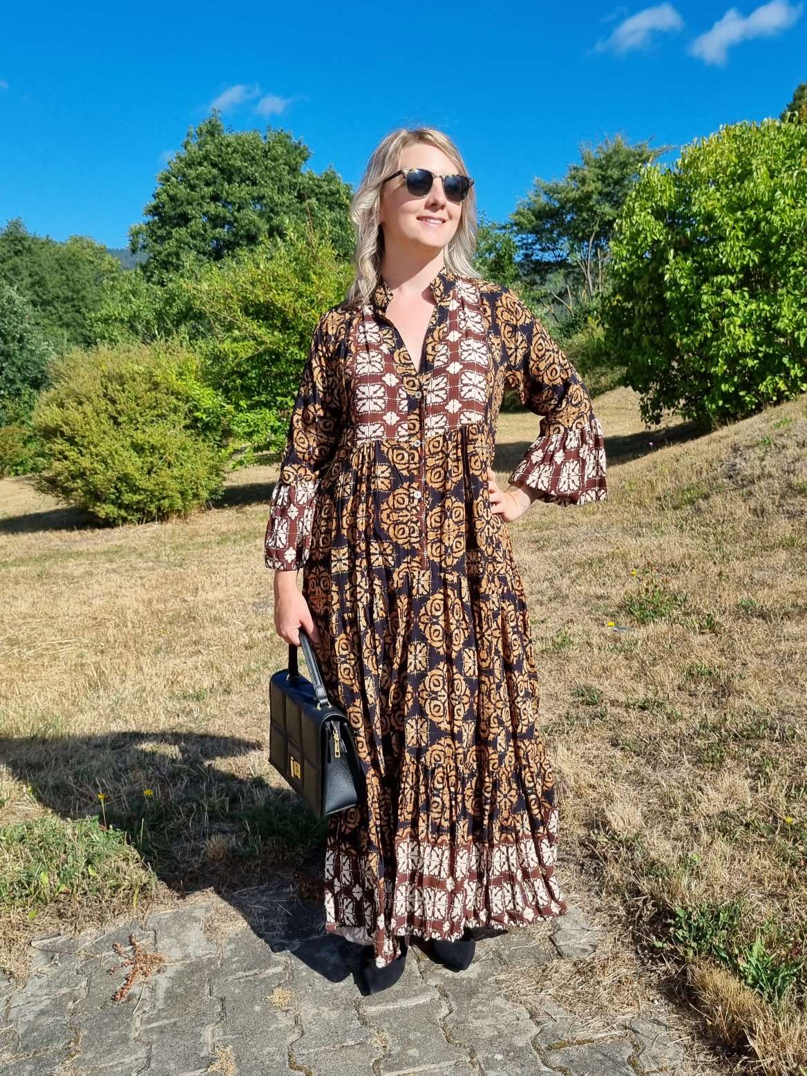 MAXI TUNIKA DRESS ISABELL SCHWARZ 34-40/42 Made in Italy langes Kleid Hängerchen Tunikakleid MAXI TUNIKA DRESS ISABELL SCHWARZ 34-40/42 Made in Italy langes Kleid Hängerchen Tunikakleid